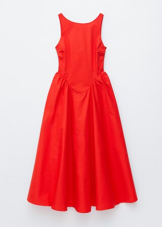 & Other Stories TIE-BACK MIDI DRESS