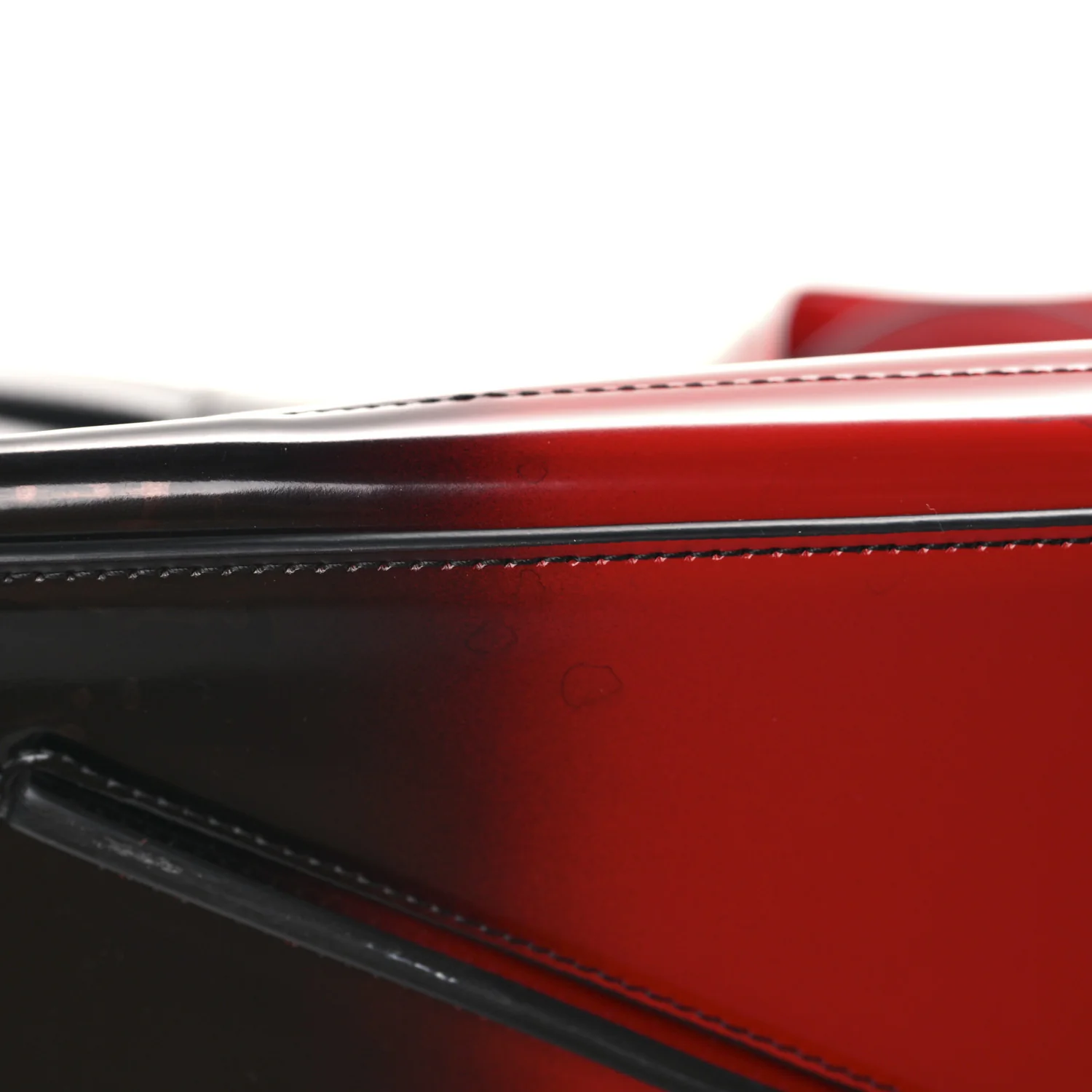 Smooth Airbrushed Calfskin XL Gancini Buckles Tote Bag Flame Red Black - Top Club