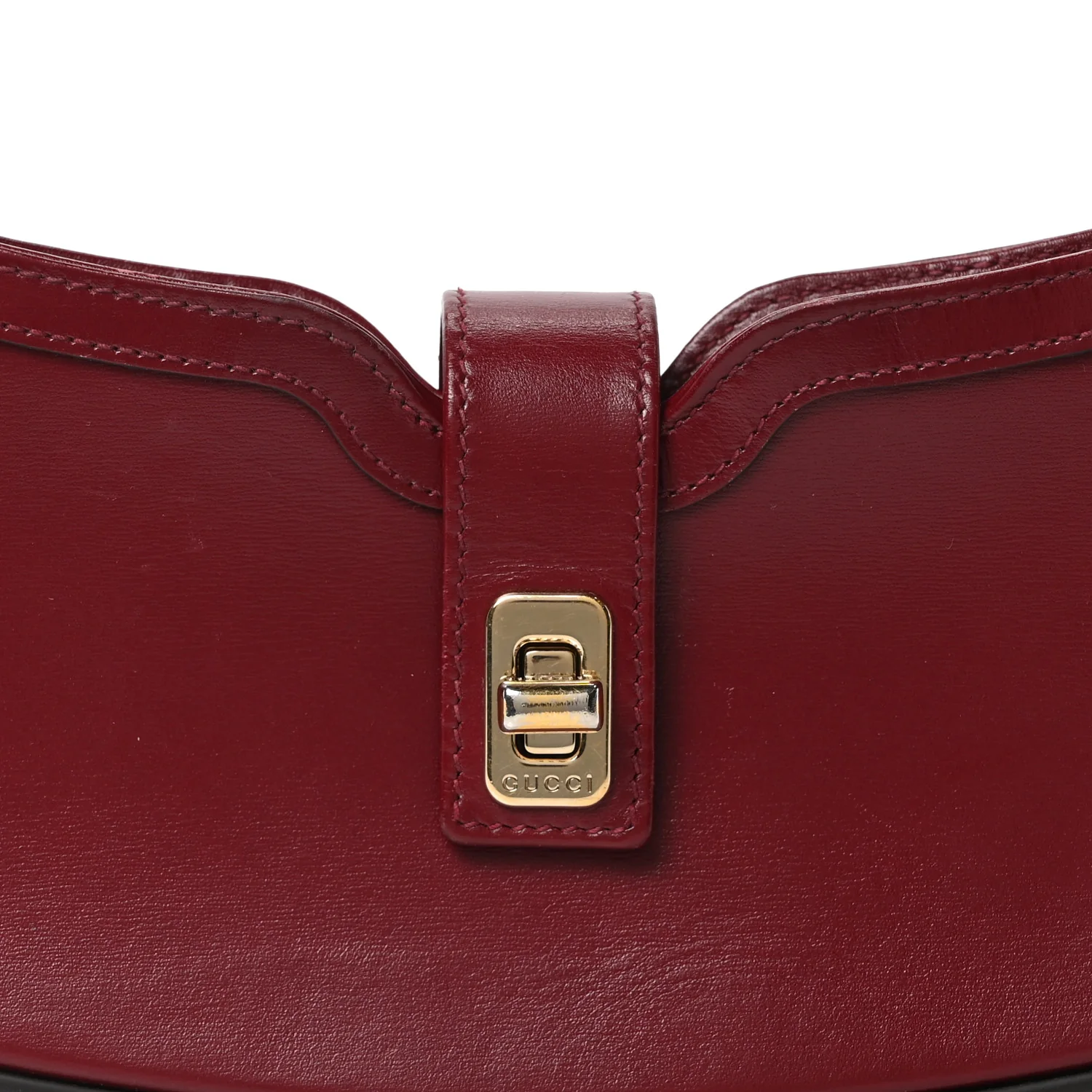 Calfskin Mini Moon Side Shoulder Bag Rosso Ancora - Top Club