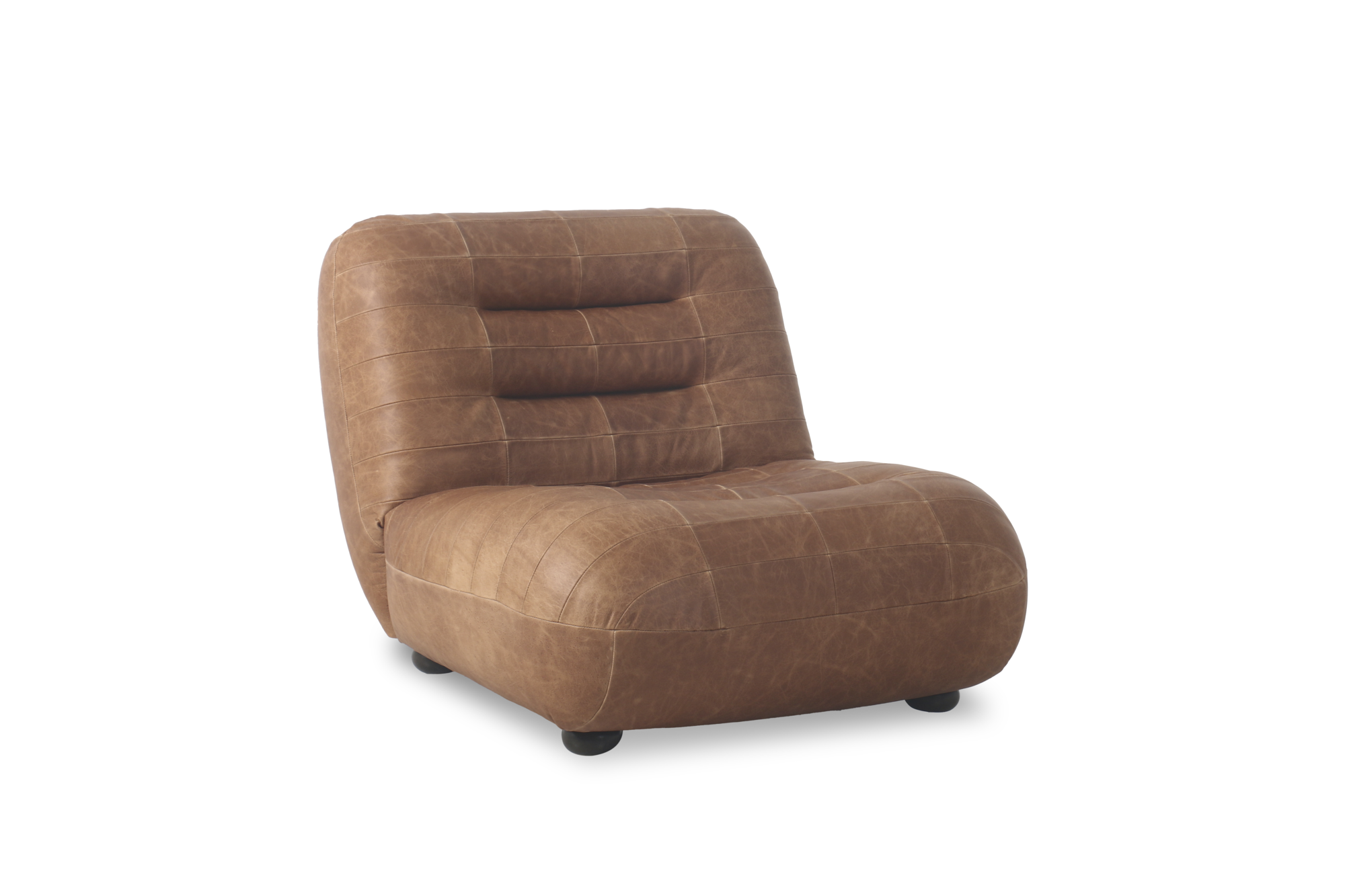 Lounge Chair Wyatt Wax Leather Cognac
