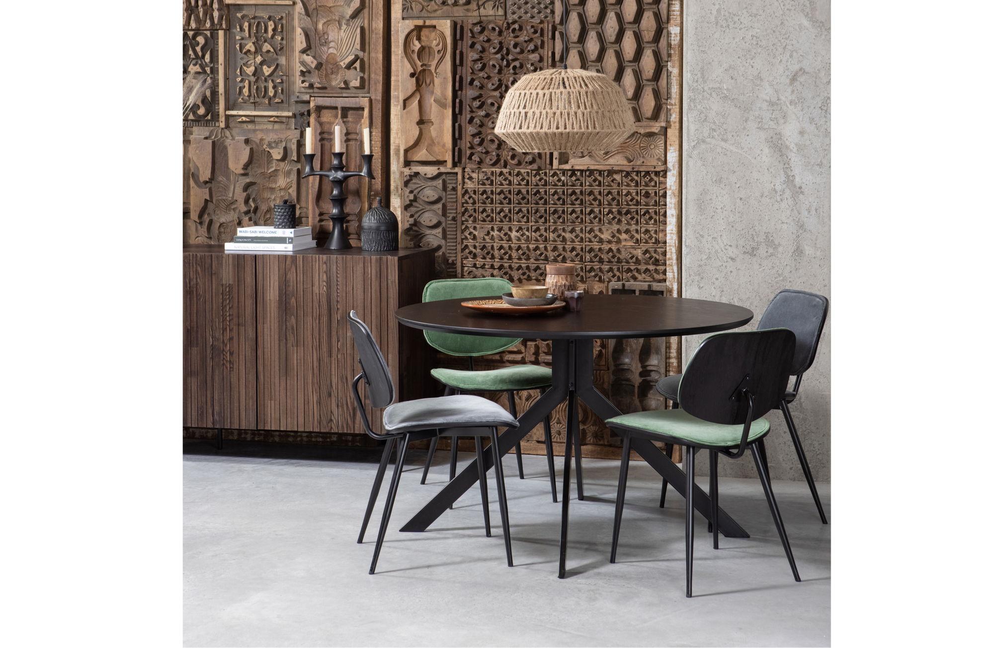 WOOOD Exclusive hanglamp Kace Hanglamp Kace - Zwart