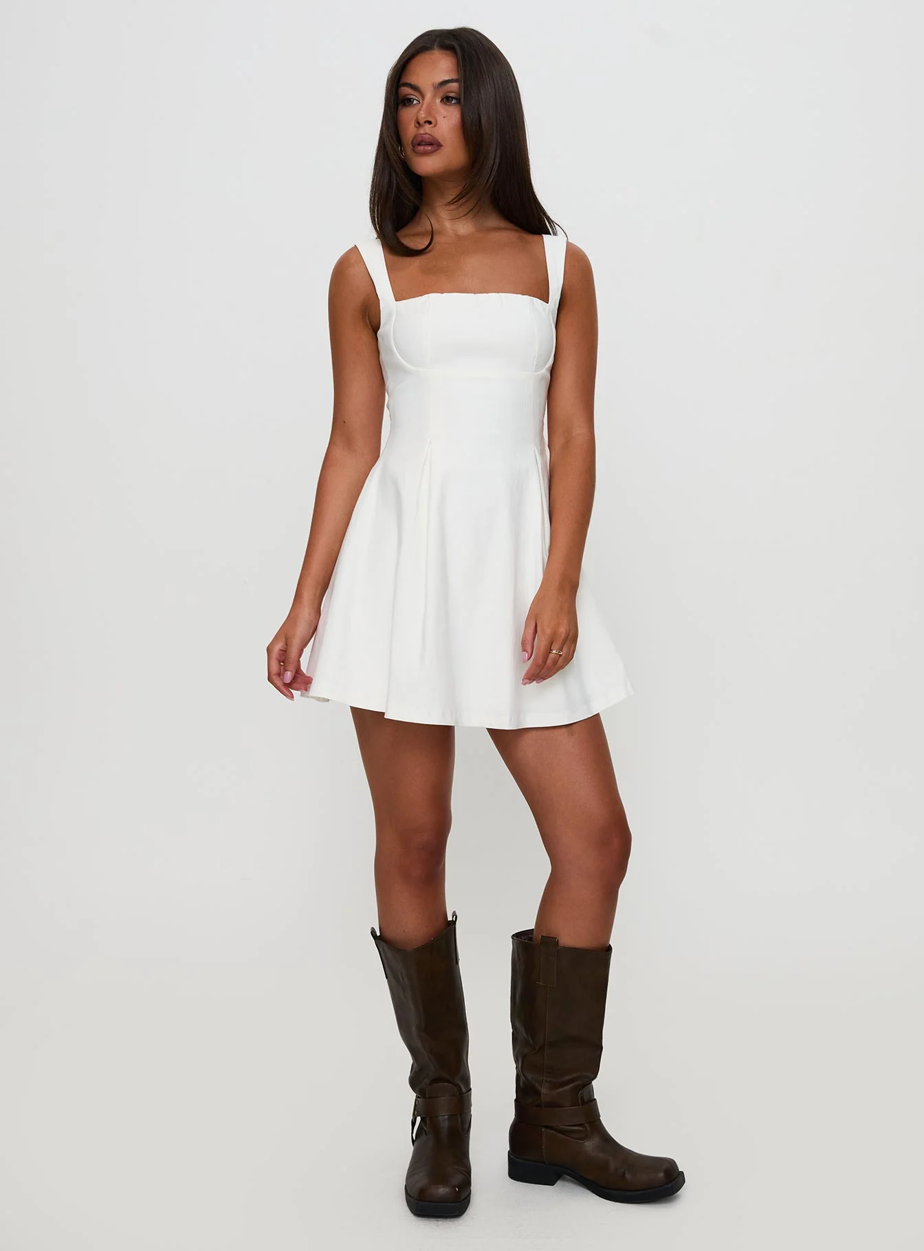 Xanthus Mini Dress White