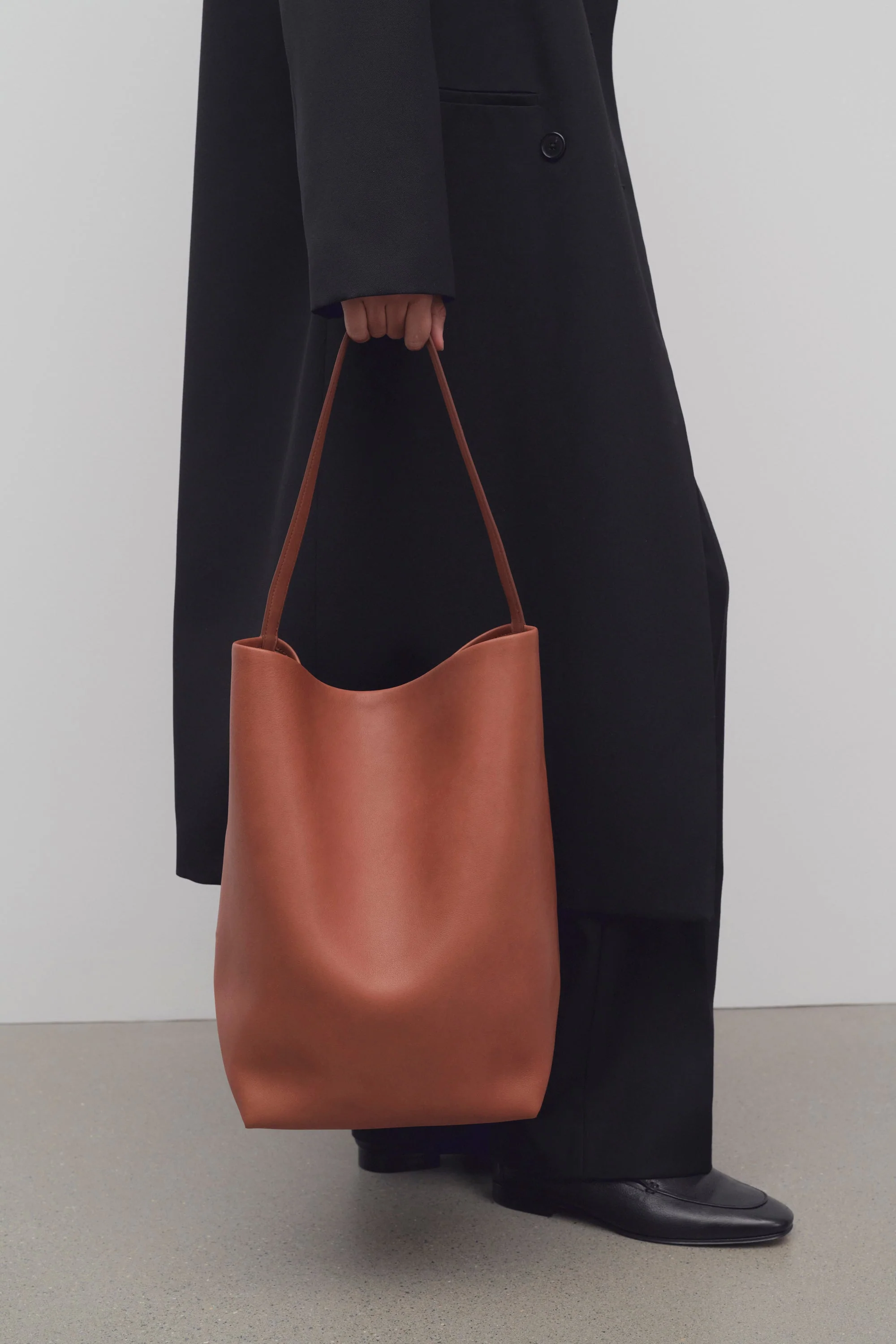 Large N/S Park Tote Bag in Leather - Top Club