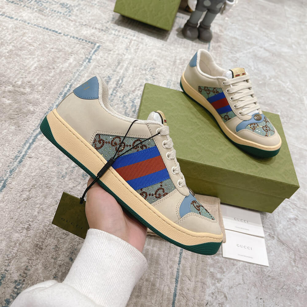Gucci Women s Screener sneaker with crystals - Top Club