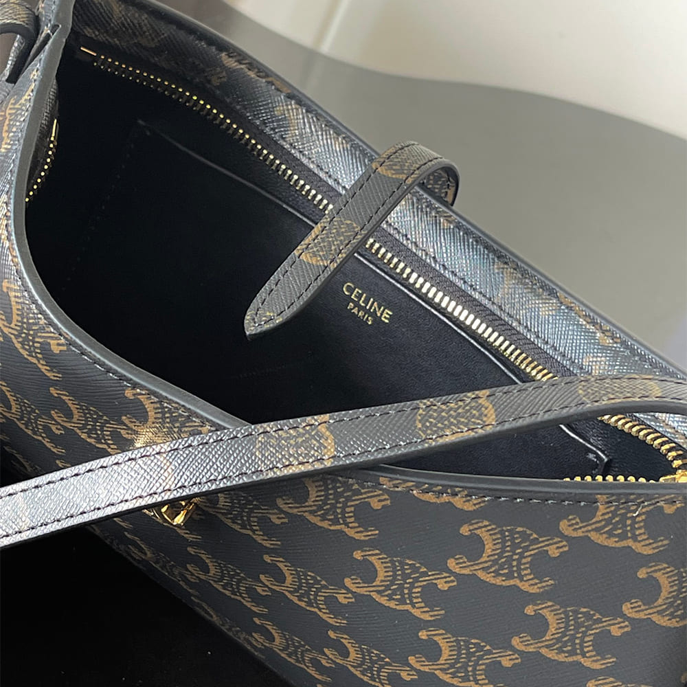 Celine TINA SHOULDER BAG IN Triomphe canvas - Top Club