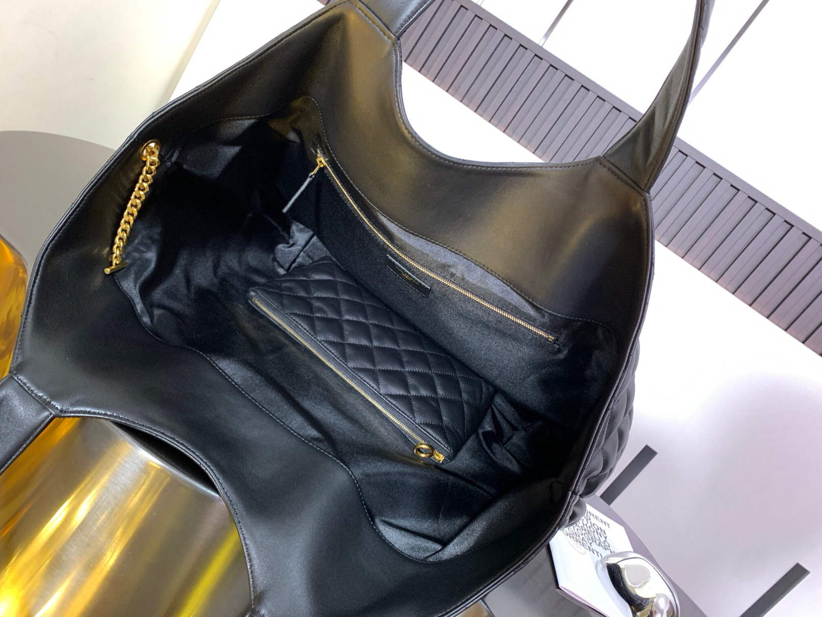 Y Icare Maxi Shopping Bag - Black - Top Club