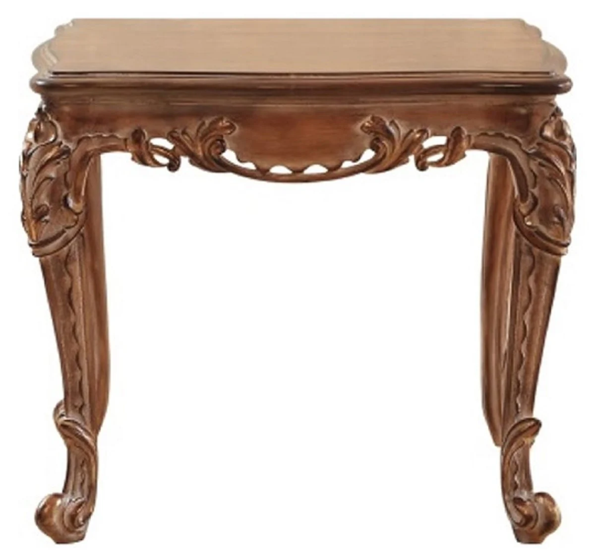 Luxury Baroque Living Room Set Beige / Brown - 2 Sofas & 2 Armchairs & 1 Coffee Table & 2 Side Tables - Handcrafted Living Room Furniture in Baroque Style - Noble & Magnificent