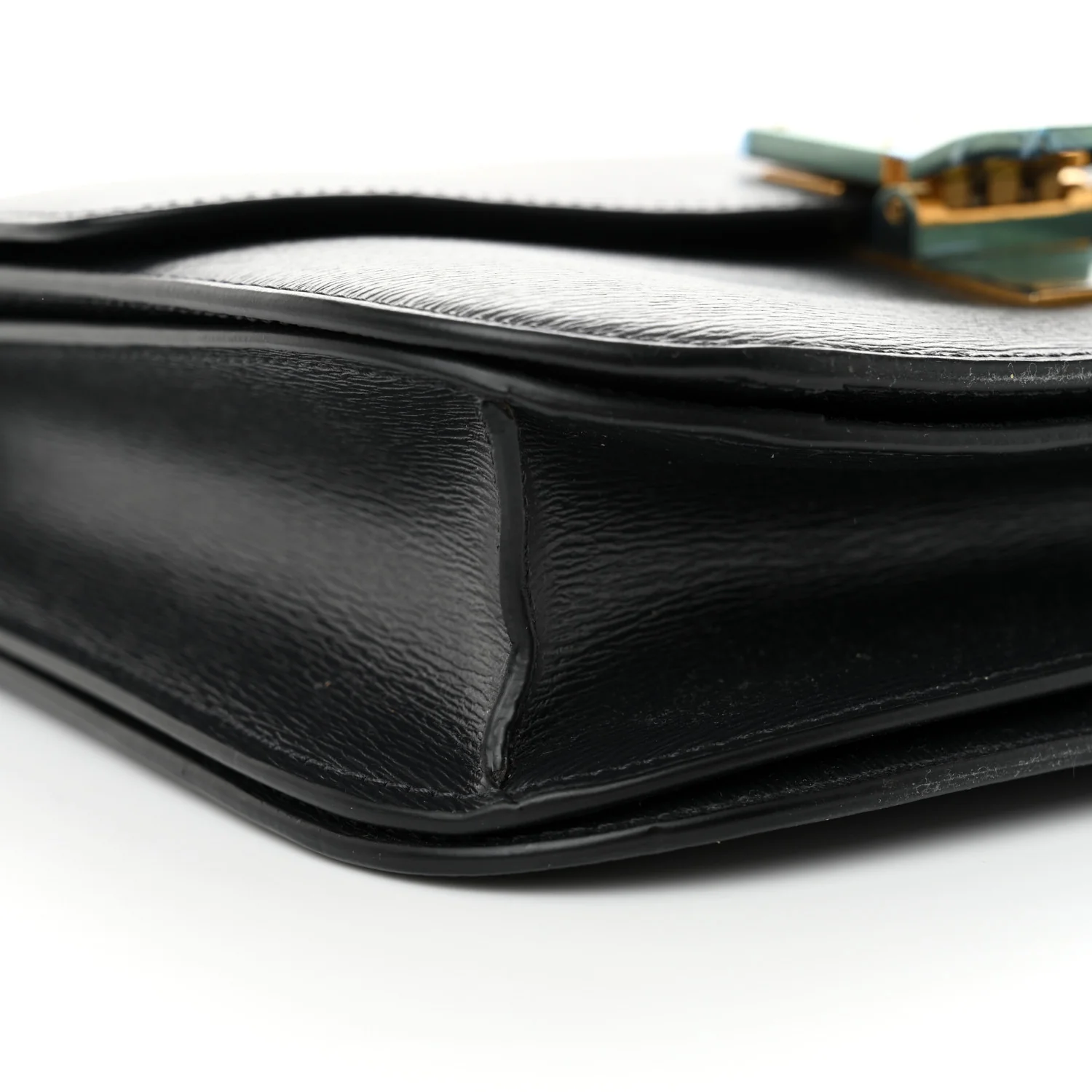 Liege Calfskin Medium Classic Box Flap Bag Anthracite - Top Club