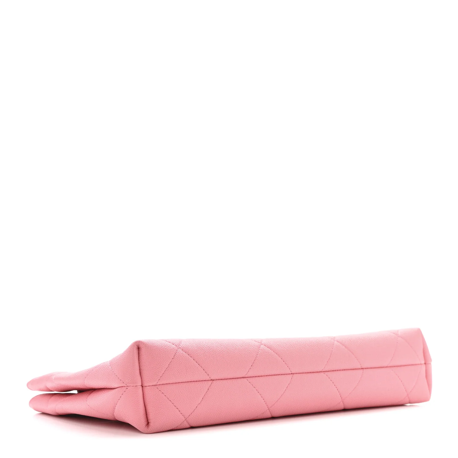 Caviar Quilted A Real Catch Clutch Pink - Top Club