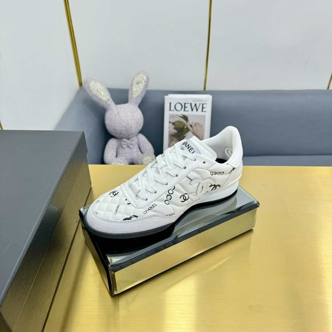 Chanel G45839 Women 24B Trainers Shiny Calfskin Calfskin   Suede Calfskin C91259 - Sneaker Replica Workshop