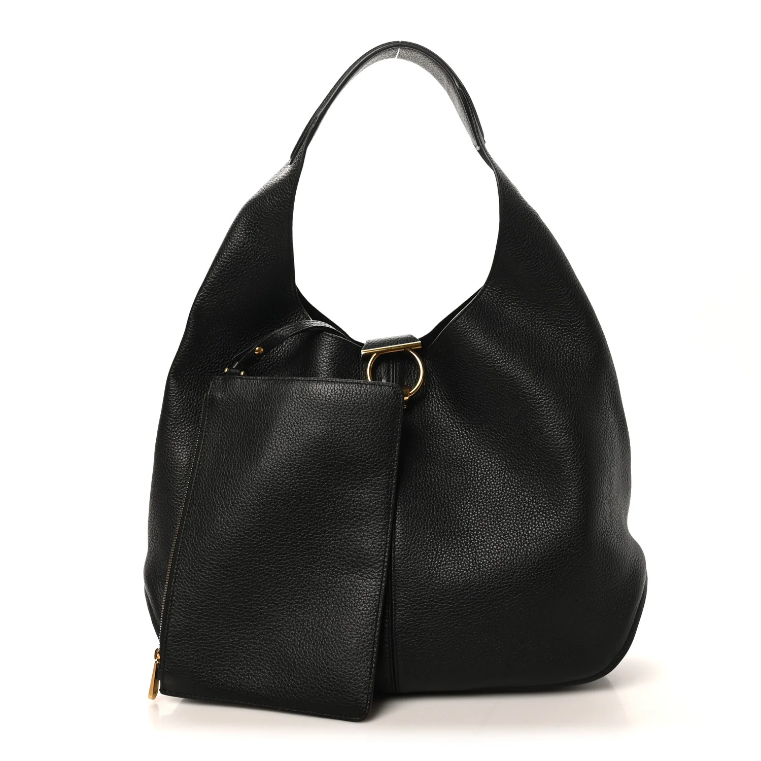 Calfskin Margot Hobo Black - Top Club