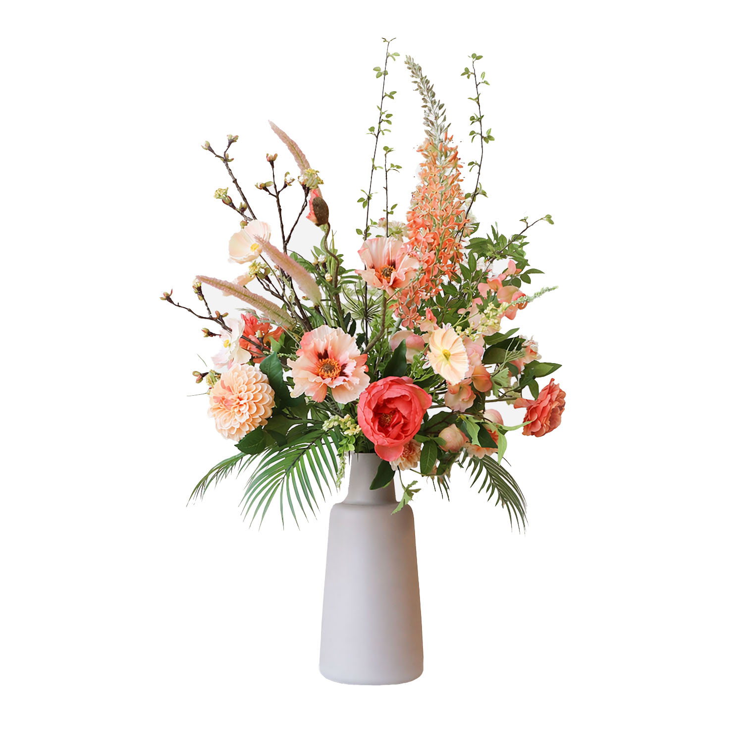 Zijden boeket Liora Peach