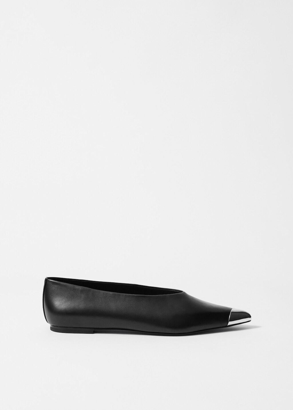 & Other Stories SILVER-CAP BALLERINA FLATS