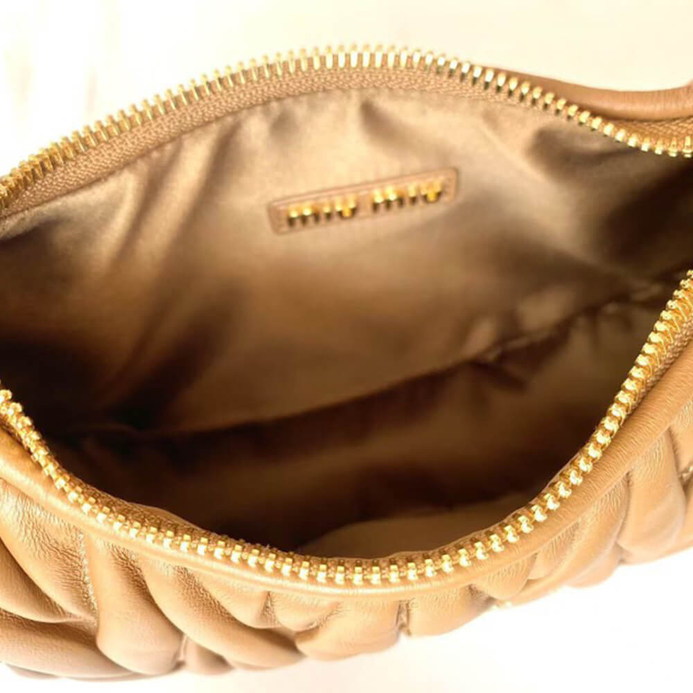 Small Wander matelasse nappa leather hobo bag(HIGH-END GRADE) - Top Club