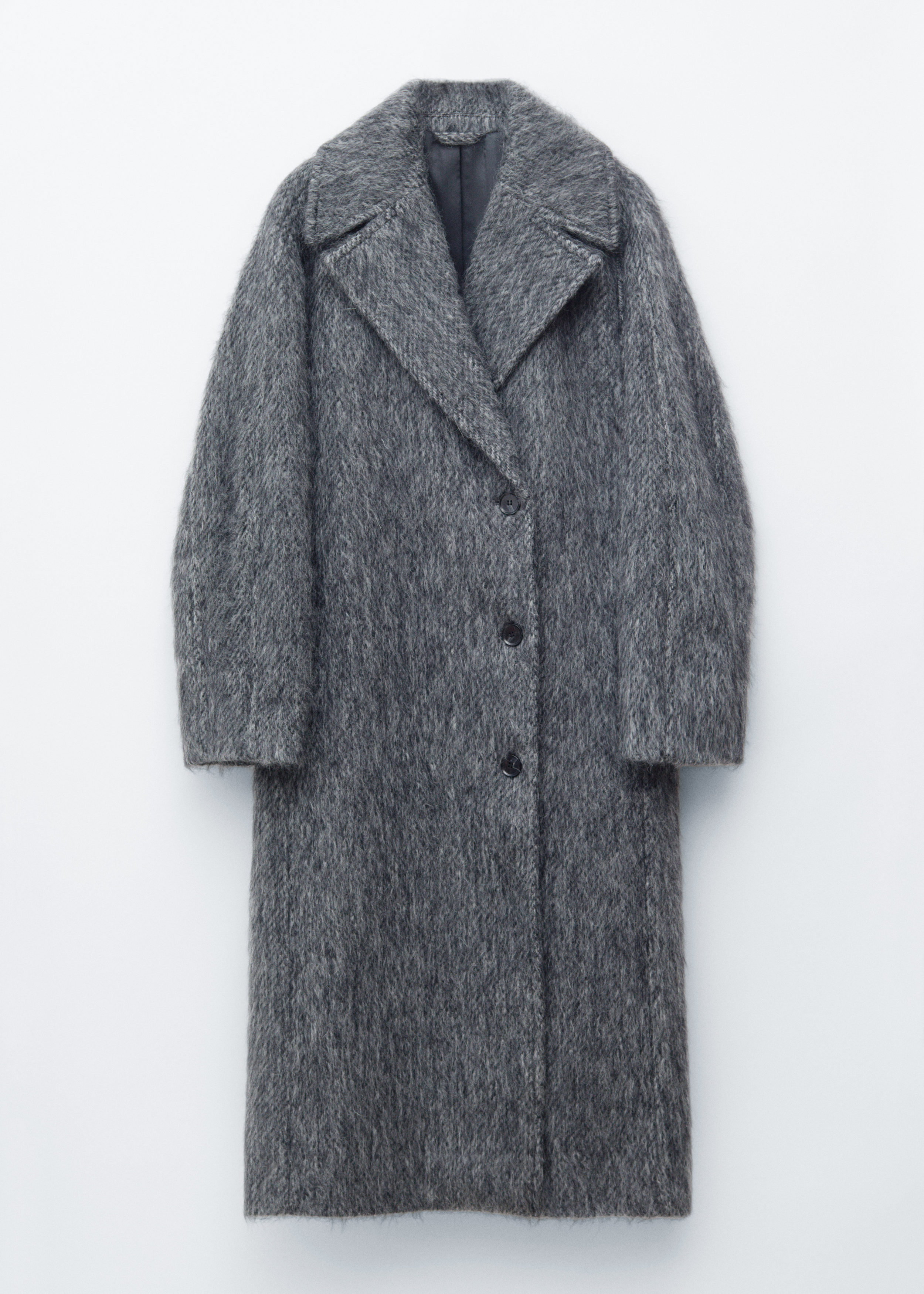 & Other Stories BRUSHED WOOL-BLEND COAT