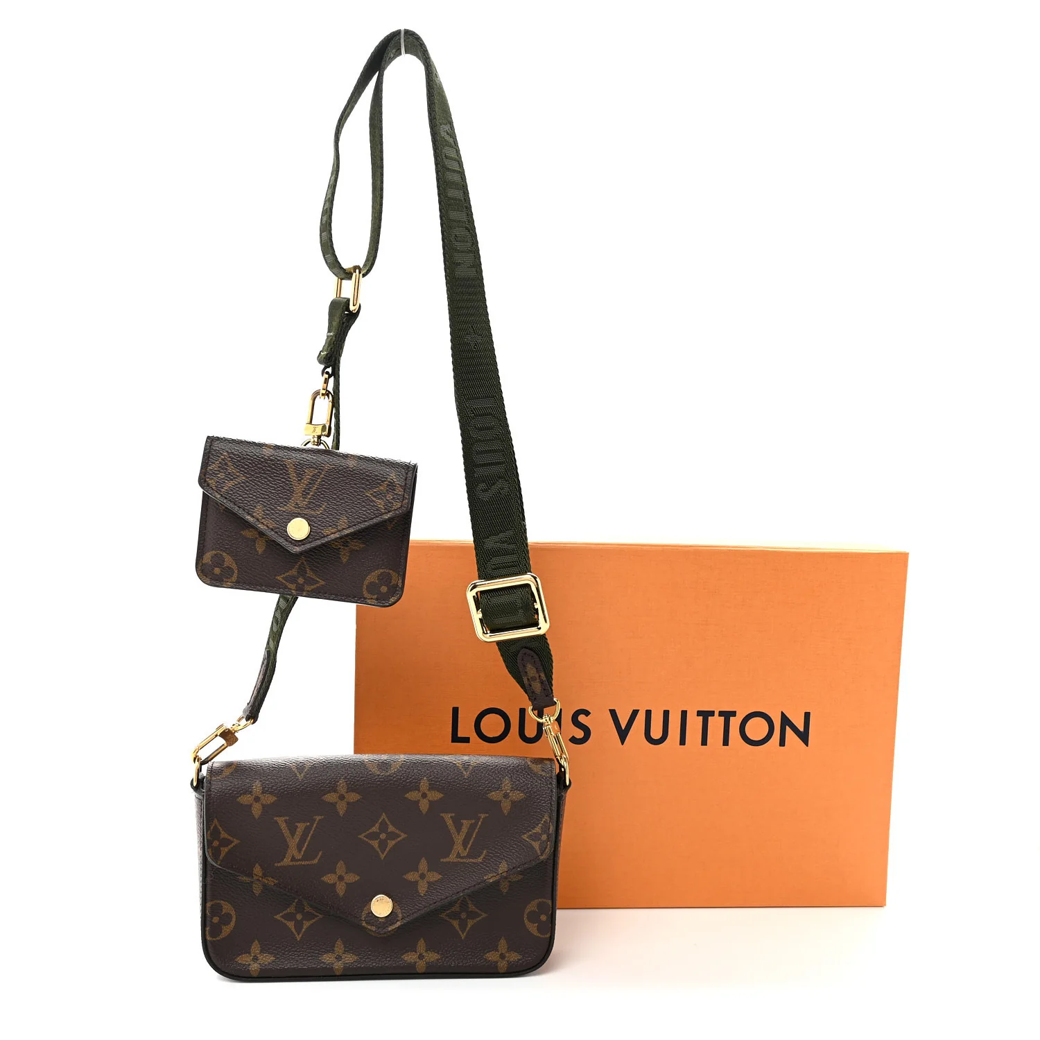 Monogram Felicie Strap & Go Kaki - Top Club