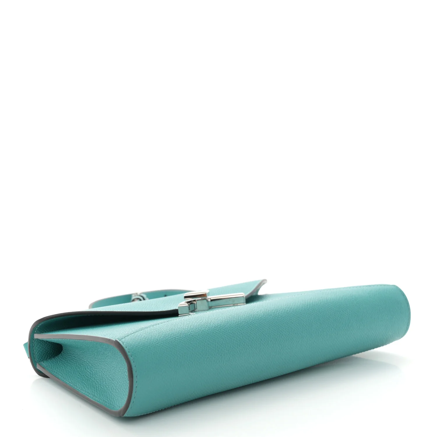Carat Calfskin Gabrielle Clutch Turquoise - Top Club