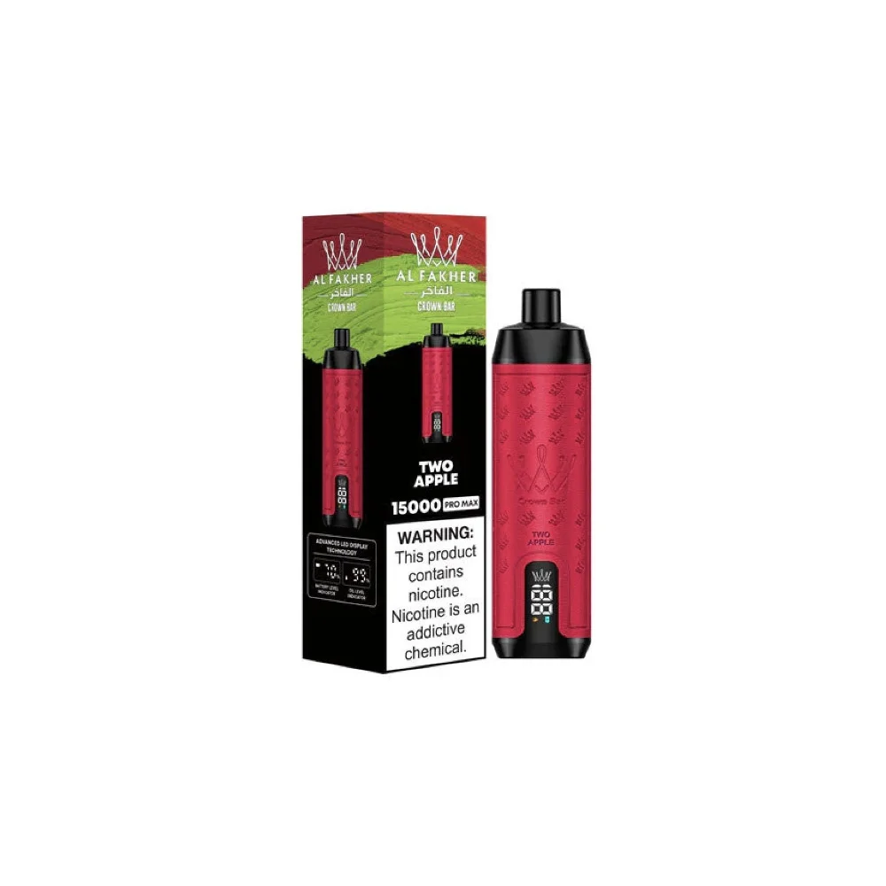 Al Fakher Crown Bar 15000 Promax Two apple 2PCS - RELX