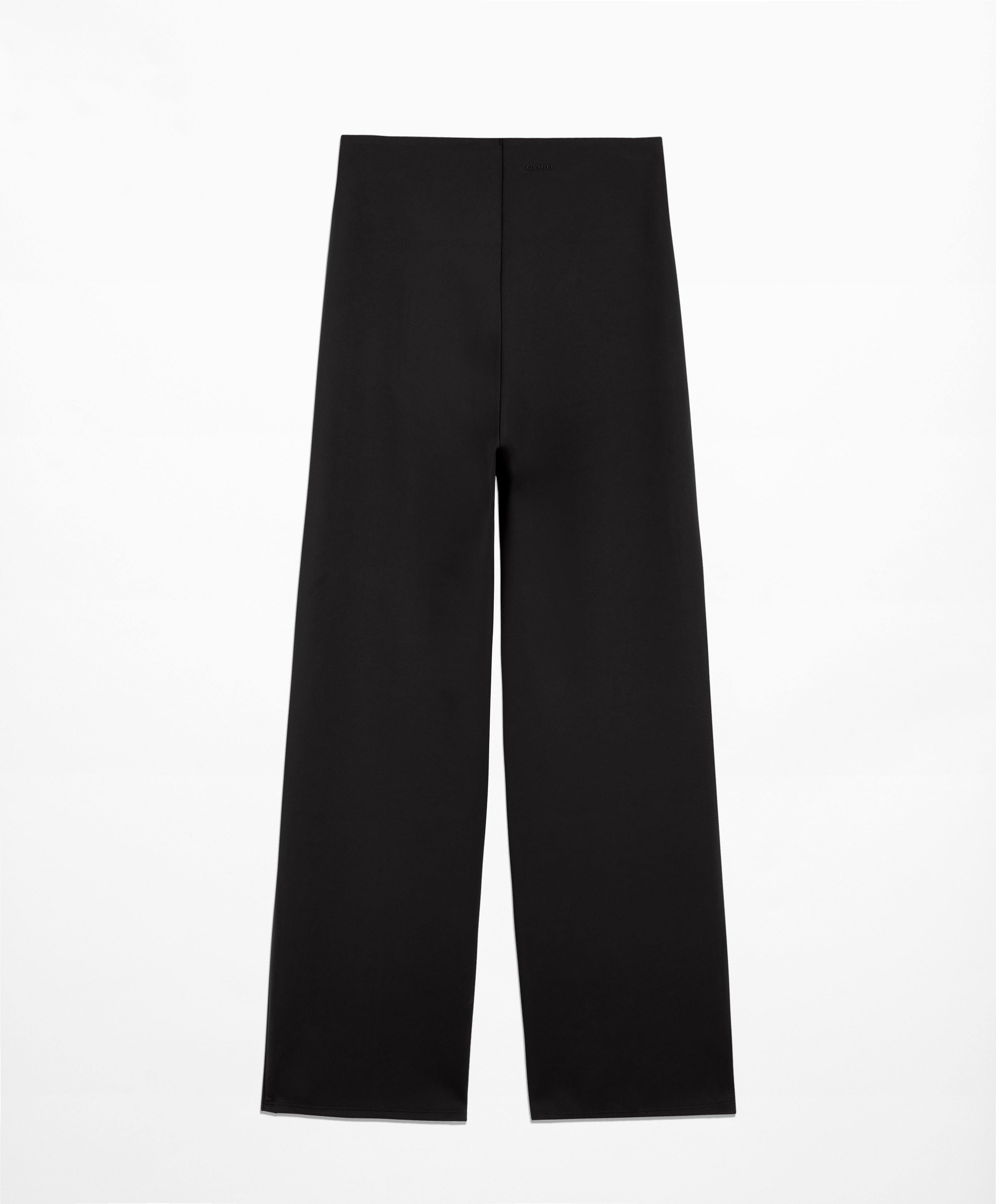 OYSHO Neoprene-effect straight-leg trousers