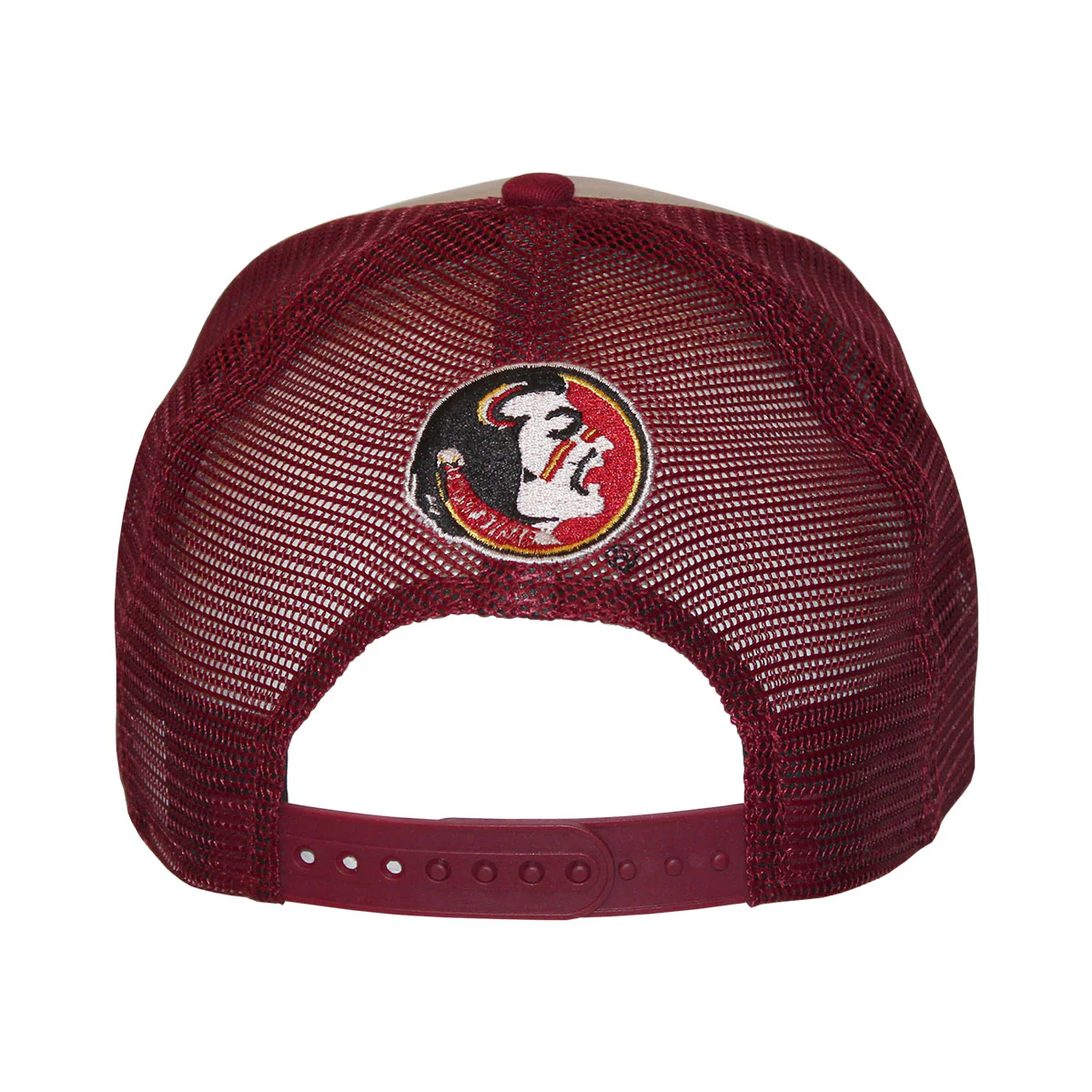 New Era Vault Arrowhead Football Design 940AF Adjustable NFL24 Sideline Cap - Garnet/Stone - MoB Apparel