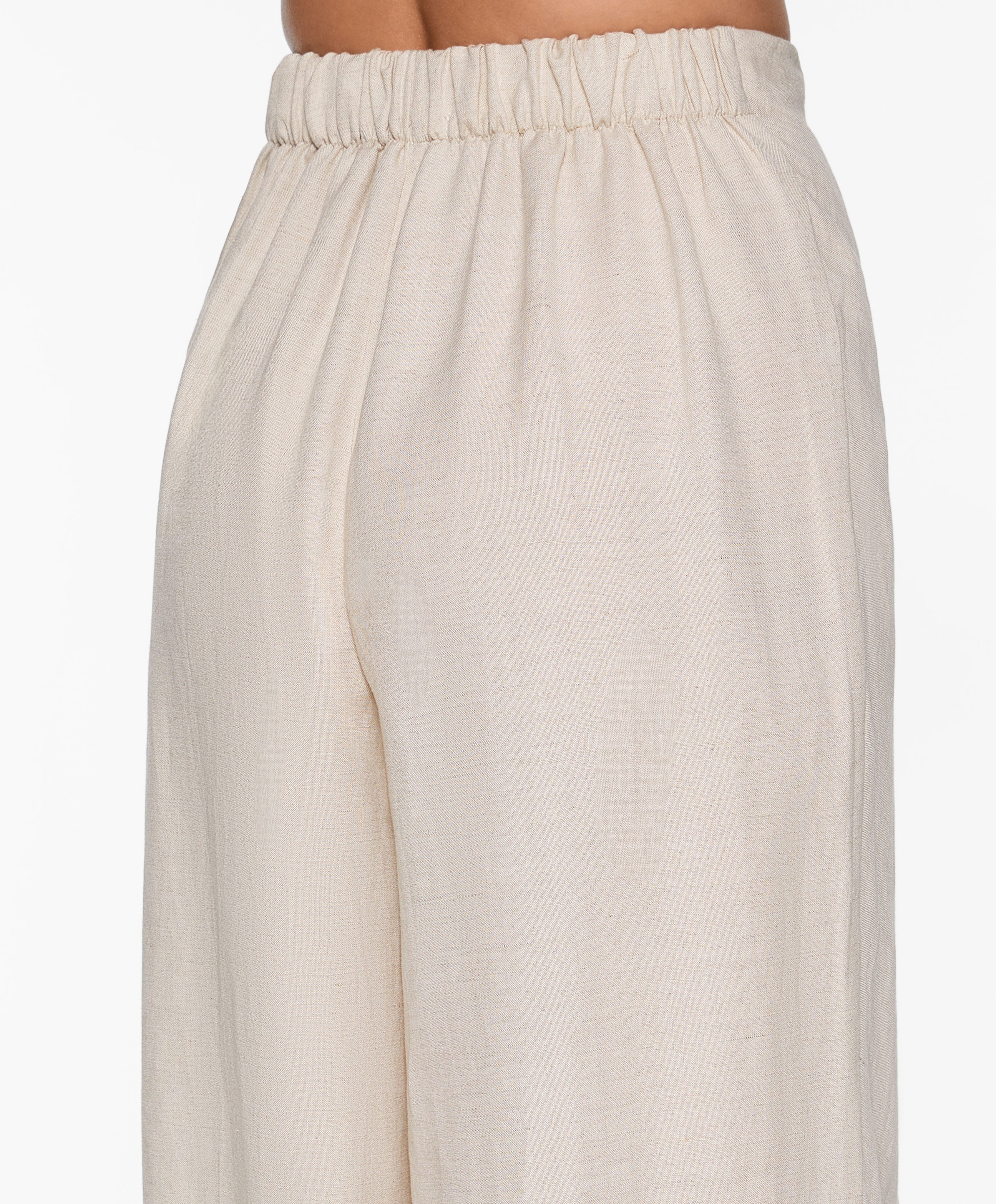 OYSHO Wrap trousers with linen