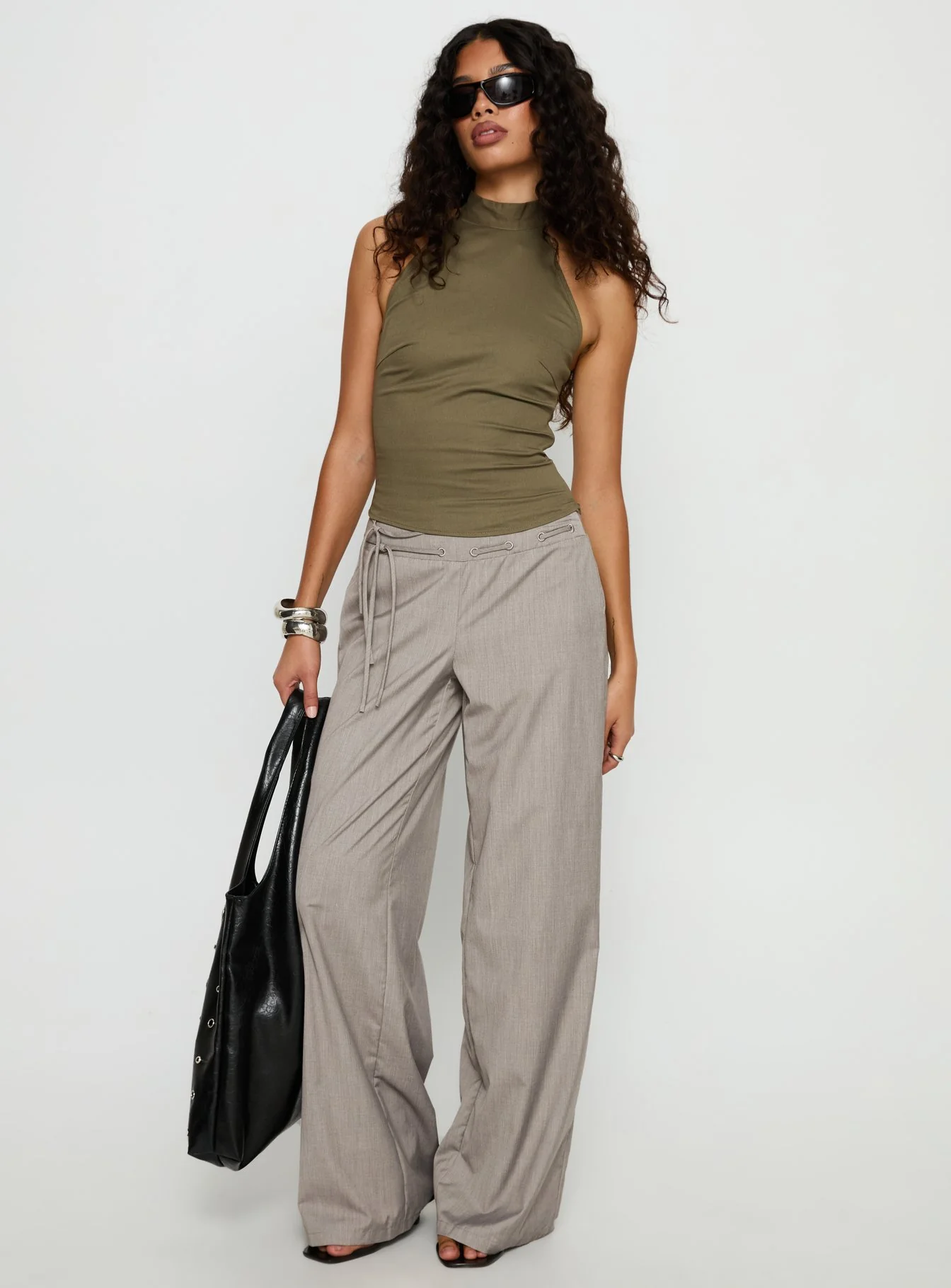 Merril Halter Top Khaki