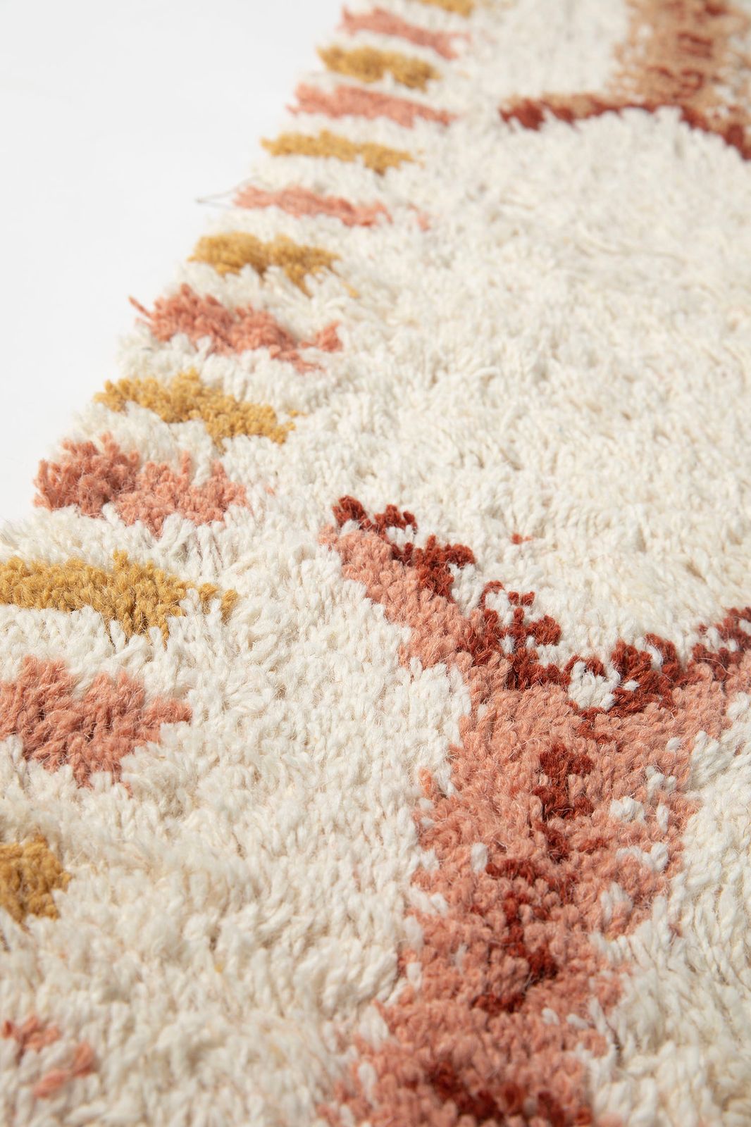 Wit kleed met honey comb print