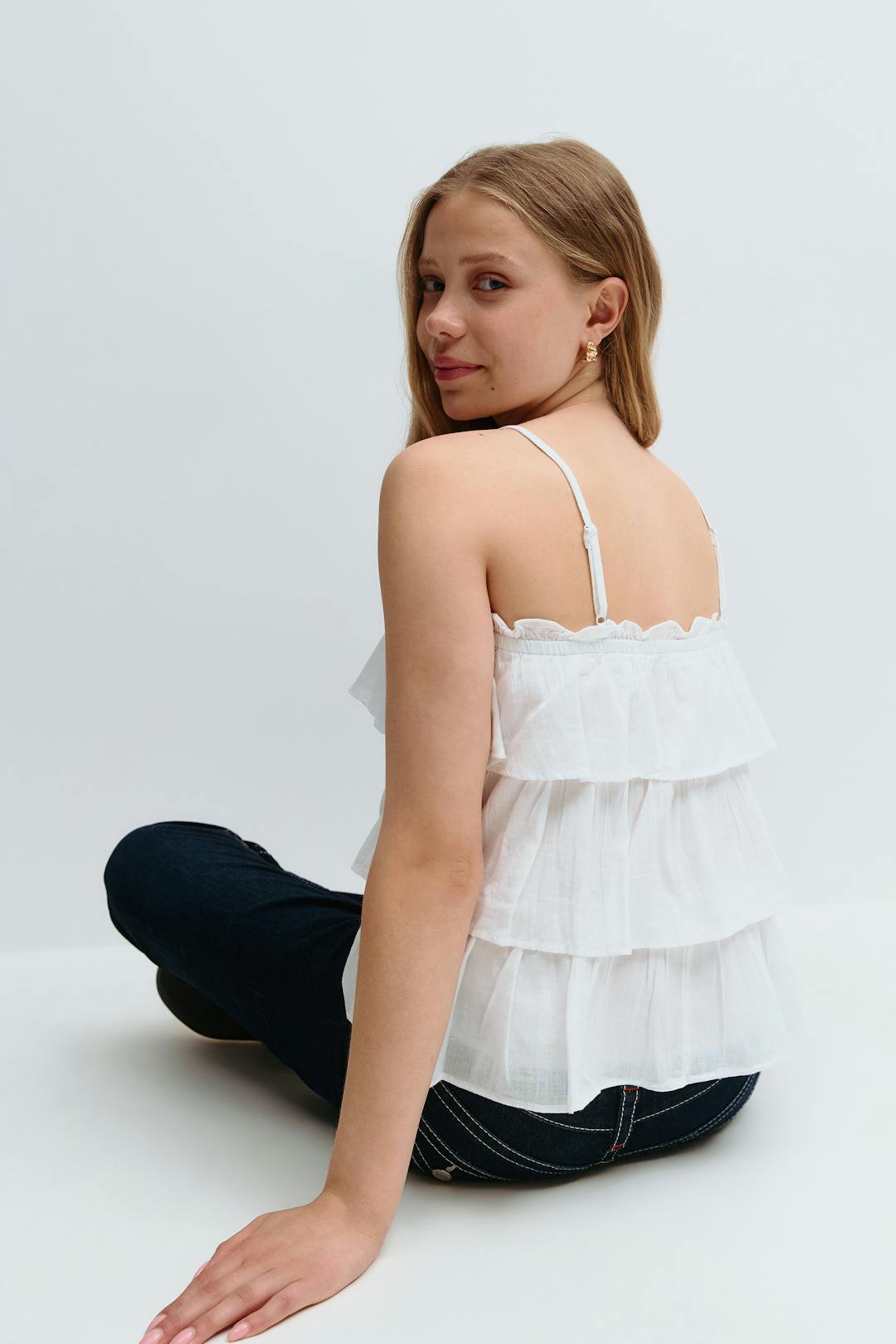 Gina Tricot y frill top
