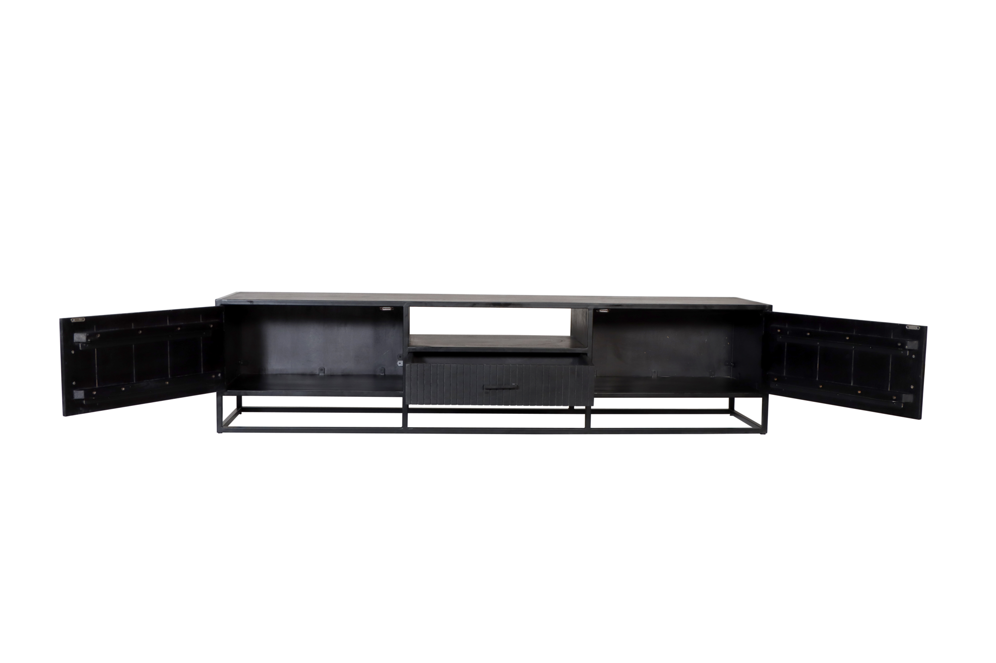 TV Meubel Long Beach Zwart 210cm