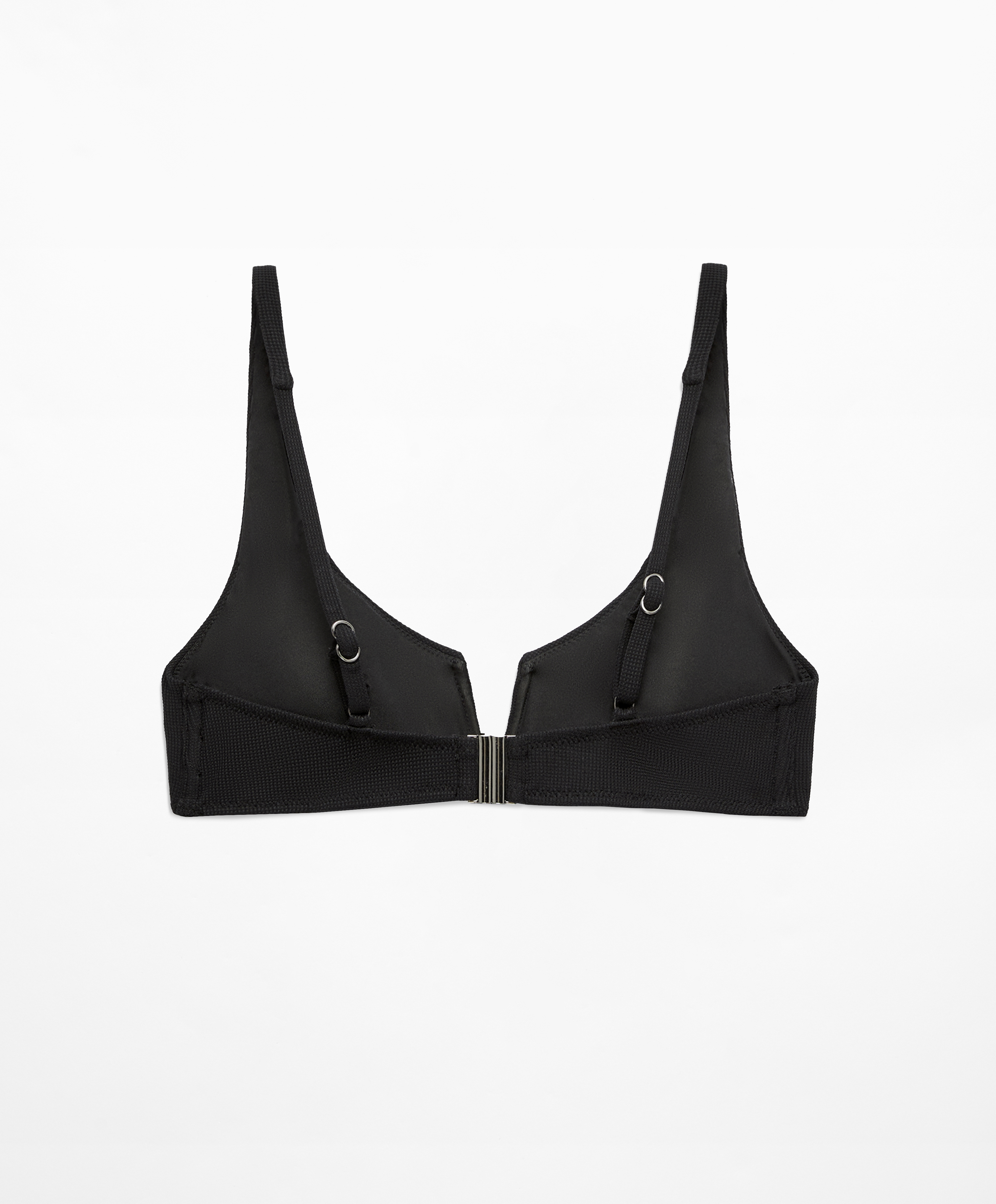 OYSHO Piqué halterneck bikini top
