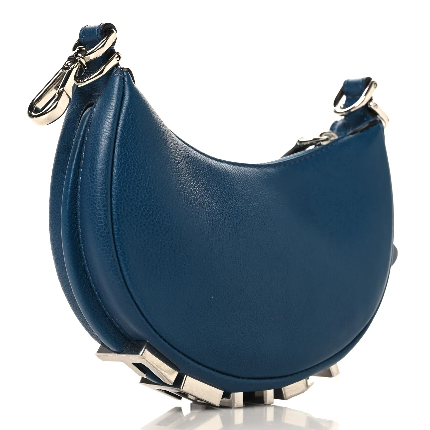 Vitello Grace Matte Nano Fendigraphy Hobo Charm Mirto - Top Club
