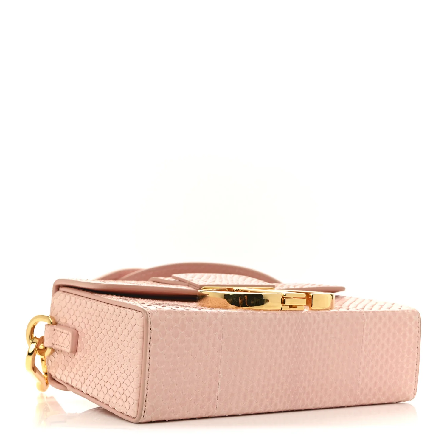 Snakeskin 30 Montaigne Box Bag Rose Clair - Top Club