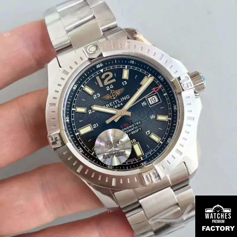 Breitling Colt Automatic 44MM A1738811-BD44-173A GF Factory Black Dial