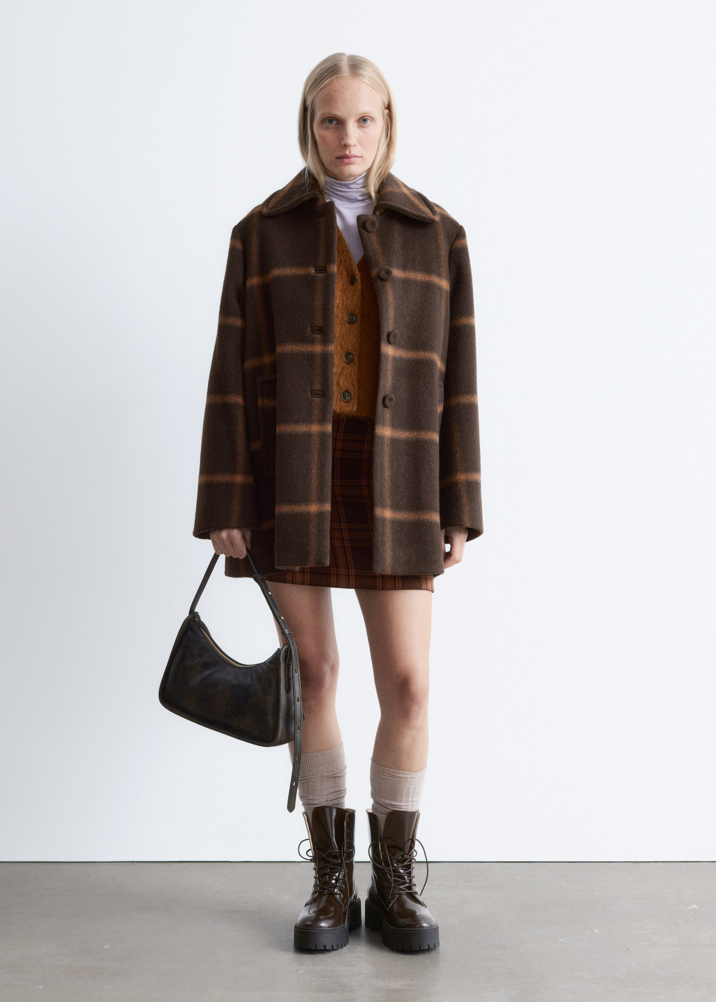 & Other Stories LEATHER SHOULDER BAG