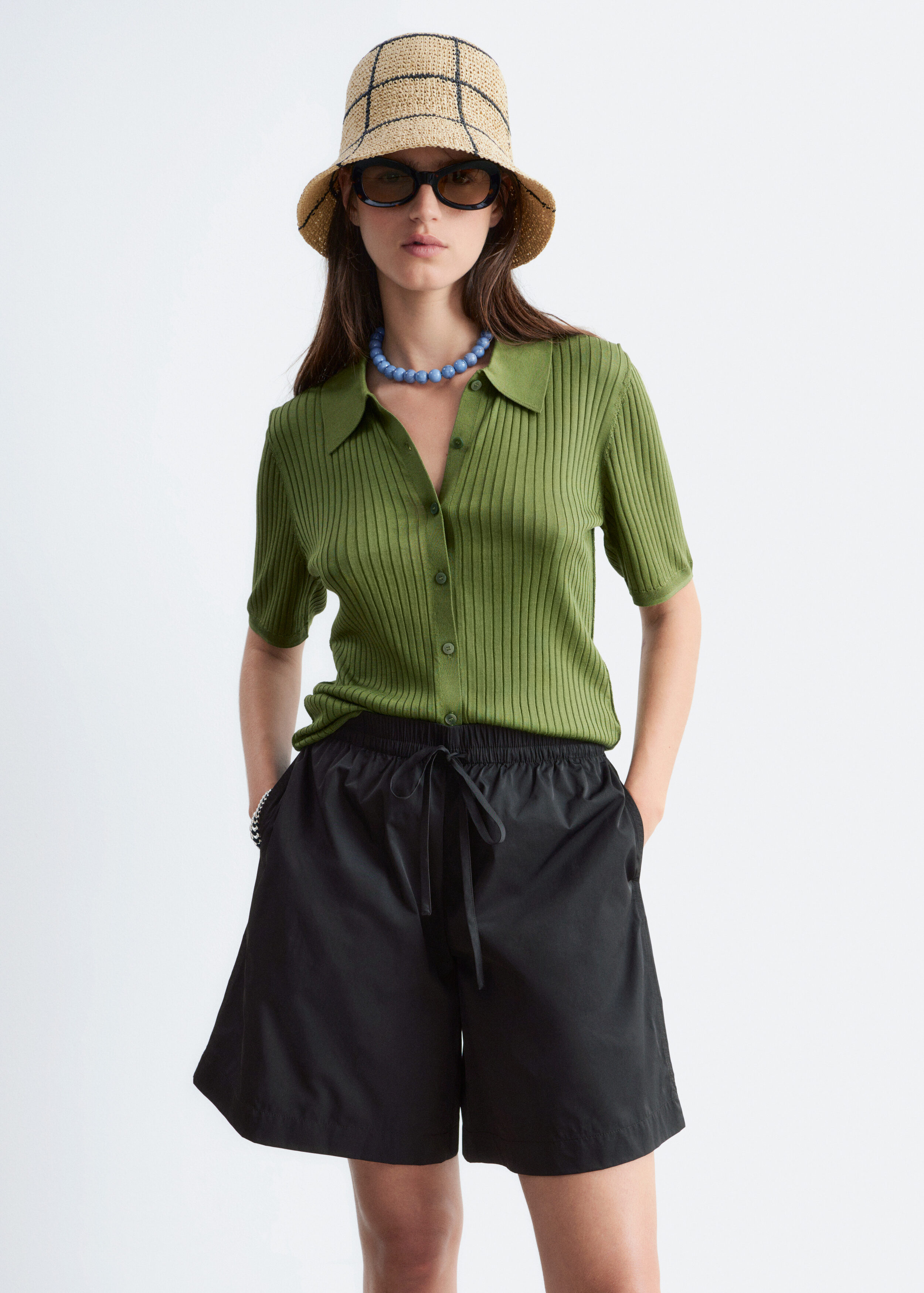 & Other Stories DRAWSTRING KNEE-LENGTH SHORTS