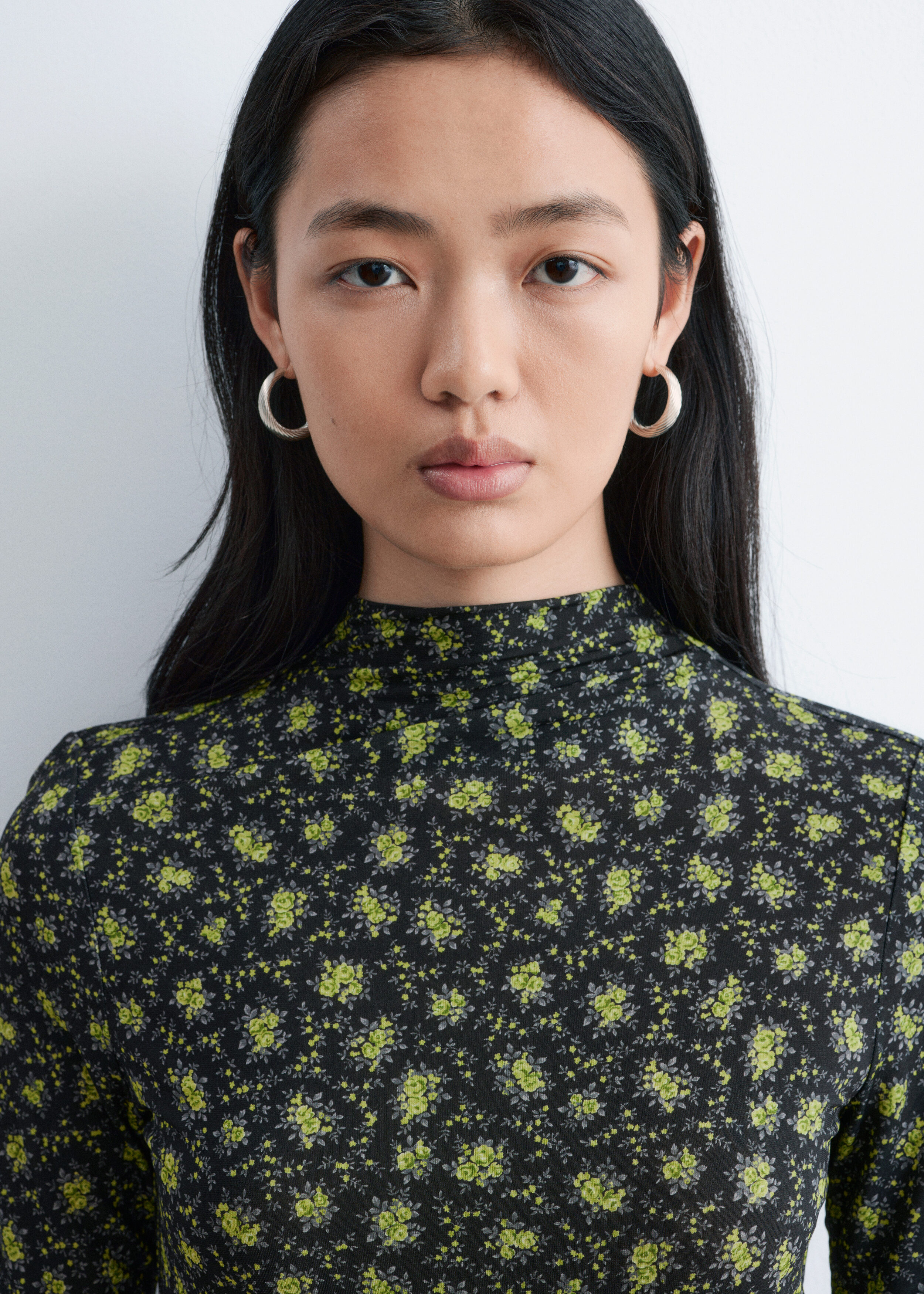 & Other Stories SHORT-SLEEVE MOCK-NECK TOP