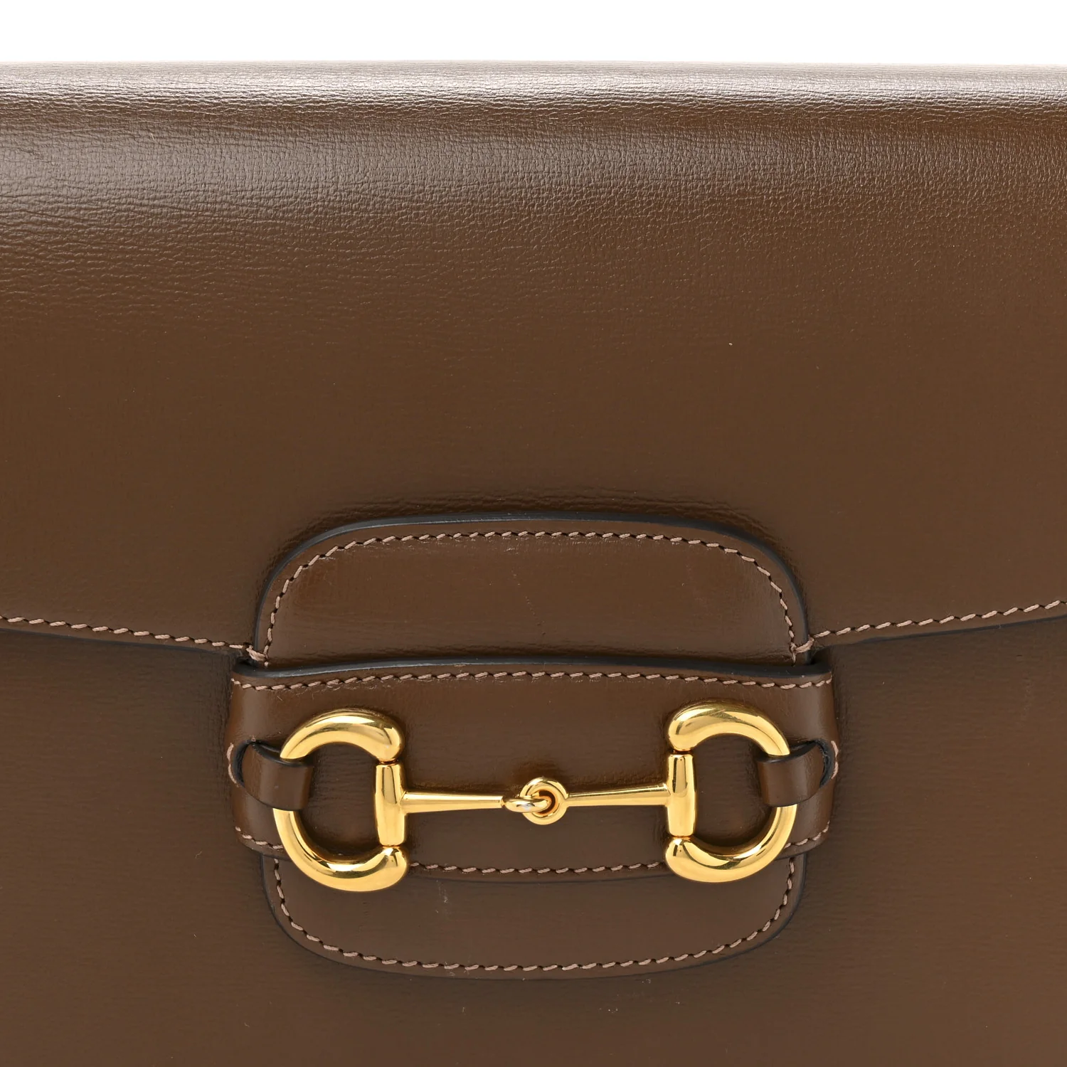 Azalea Calfskin Horsebit 1955 Shoulder Bag Brown Sugar - Top Club