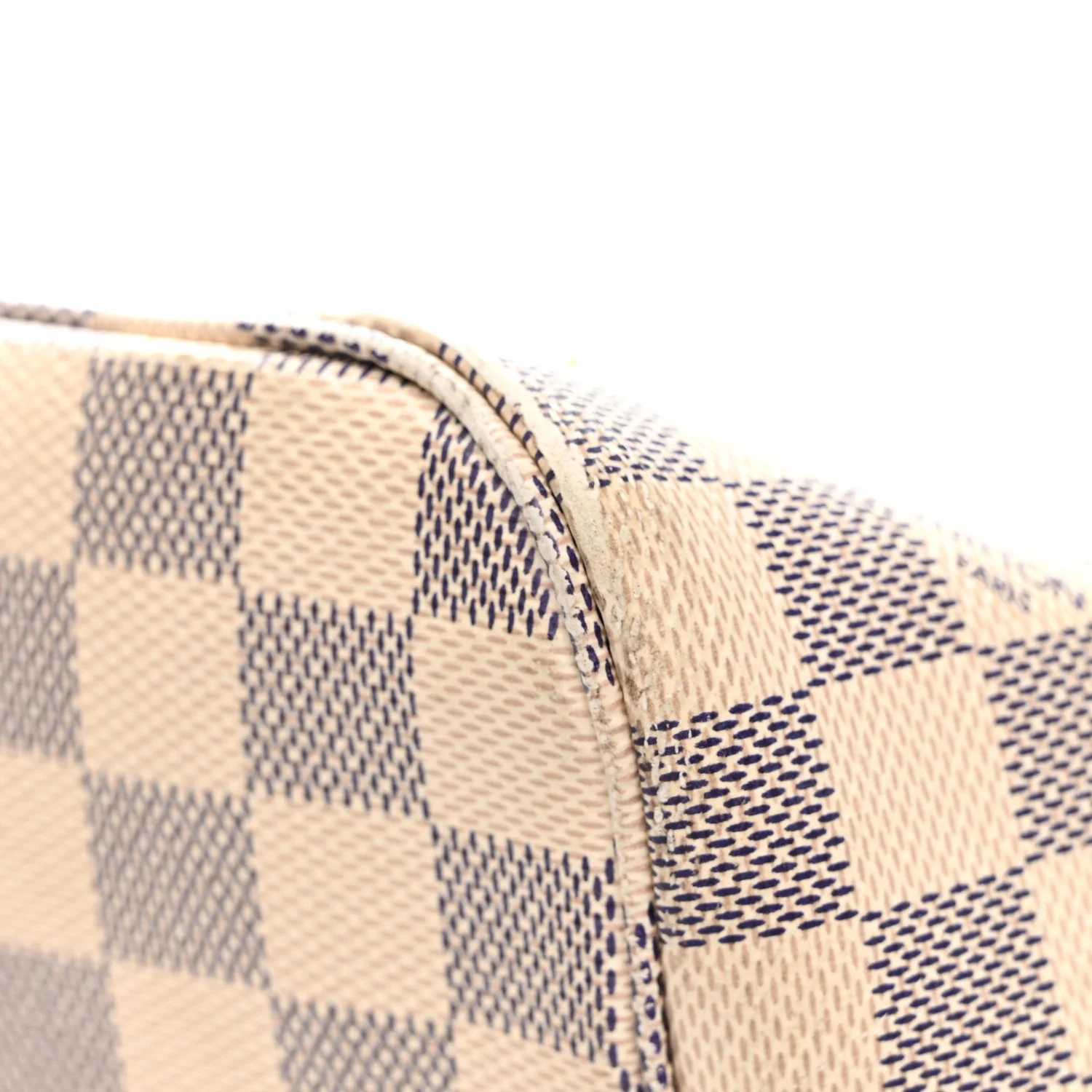 Damier Azur Braided Neverfull MM Orange - Top Club