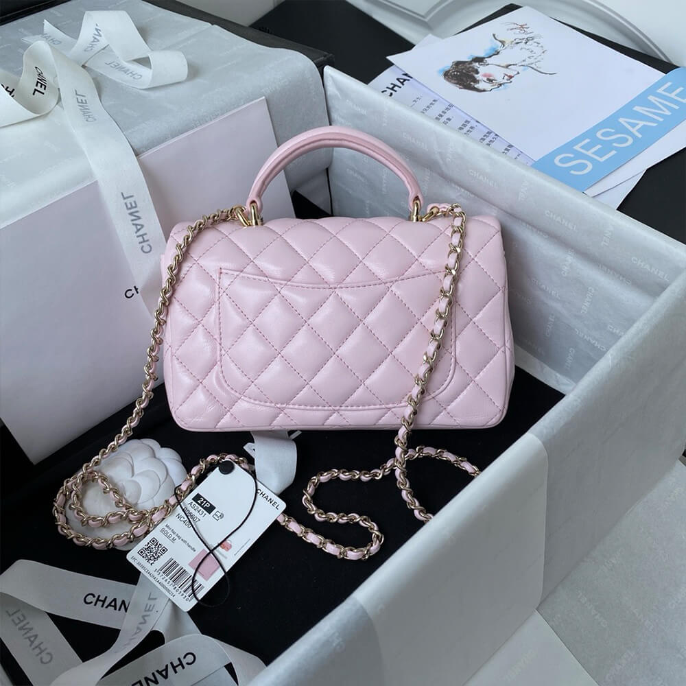 CHANEL Mini Classic Handbag With Top Handle - Top Club