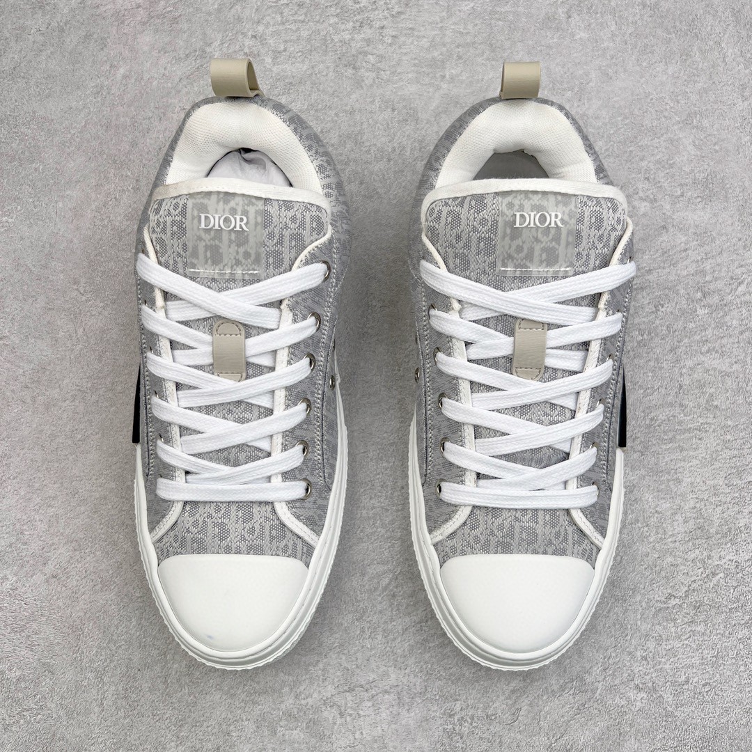 Dior 迪奥 B23 提花面料 Oblique 印花 低筒 休闲鞋 运动鞋 板鞋 男鞋 灰色 3SN249ZTU_H868 - Sneaker Replica Workshop
