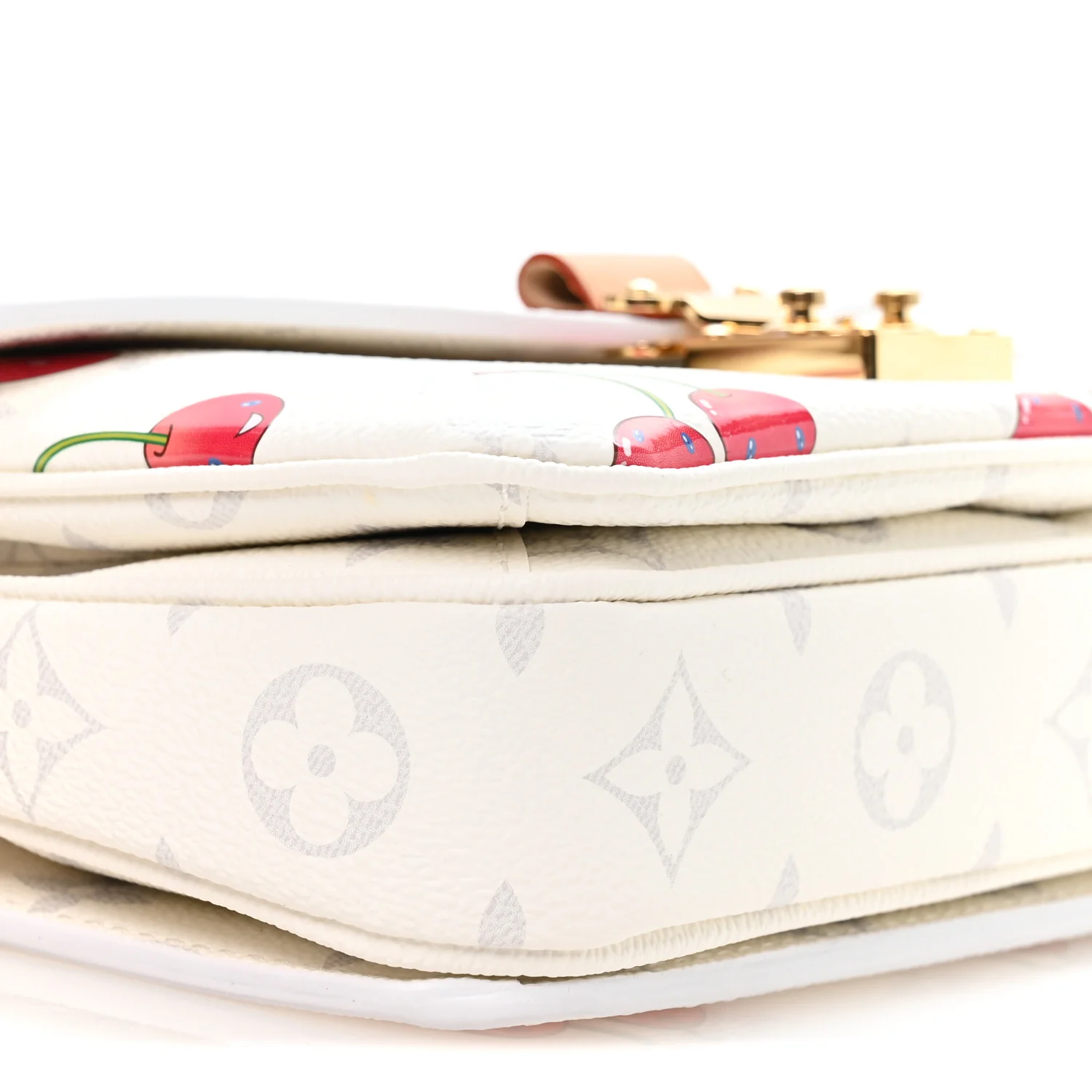 LV X TM Monogram Cerises Pochette Metis East West White - Top Club