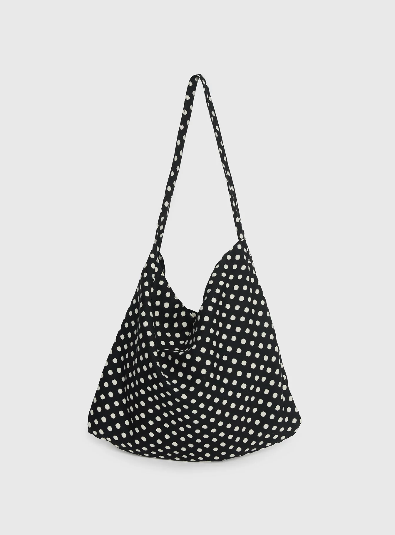 Tempting Tote Bag Black Polka