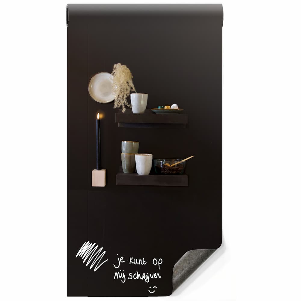 Magneetbehang basic zwart – whiteboard 120x250 cm
