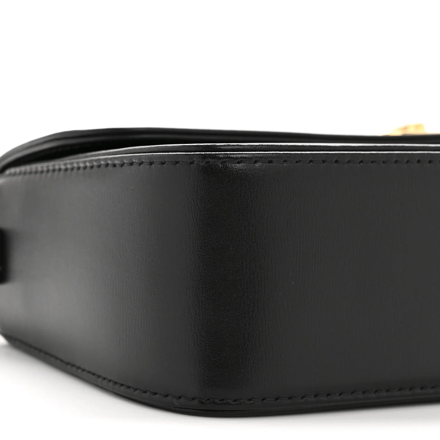 Box Calfskin 30 Montaigne Avenue Pouch Black - Top Club
