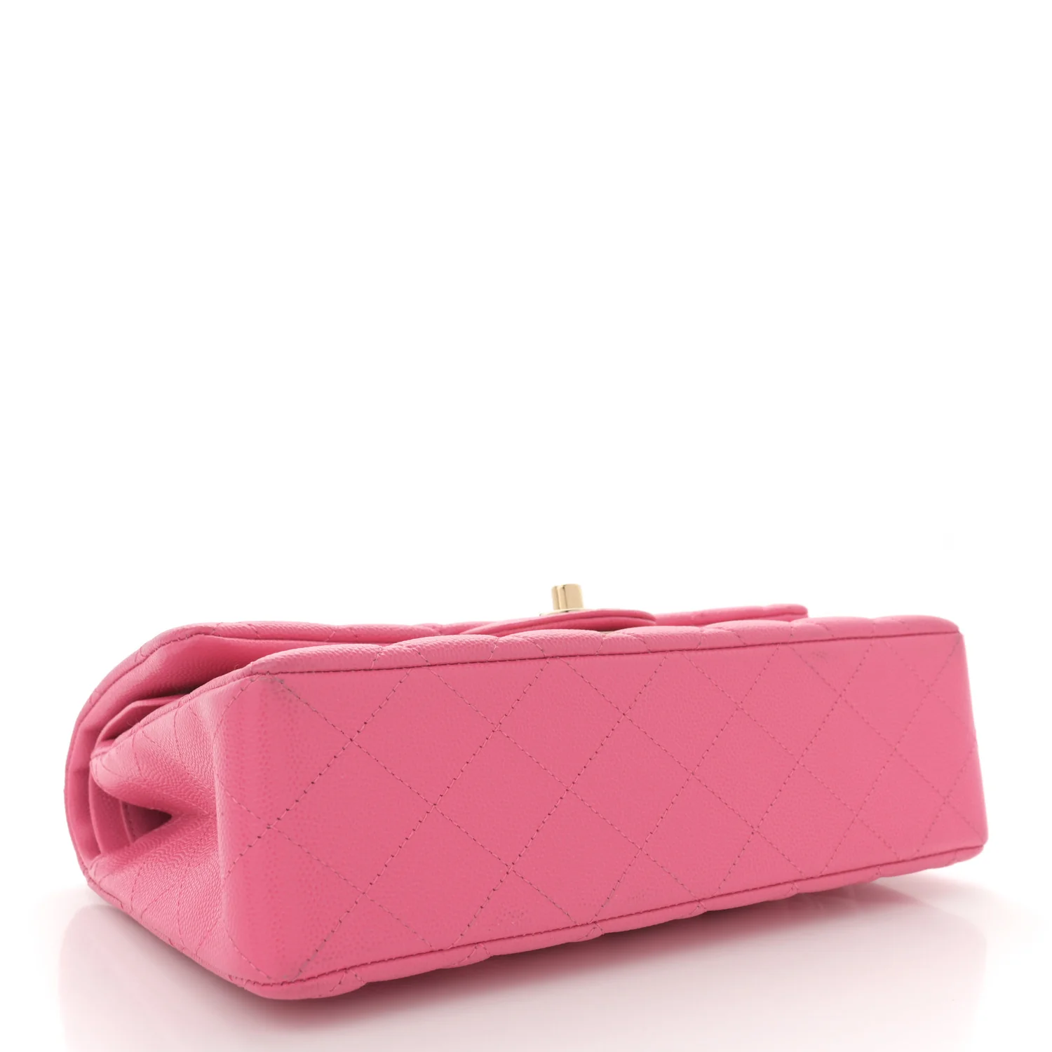 Caviar Quilted Small Double Flap Pink - Top Club