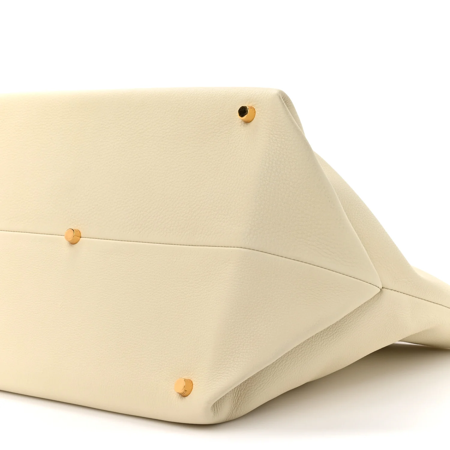 Pebbled Calfskin Medium Amelia Tote Ivory - Top Club