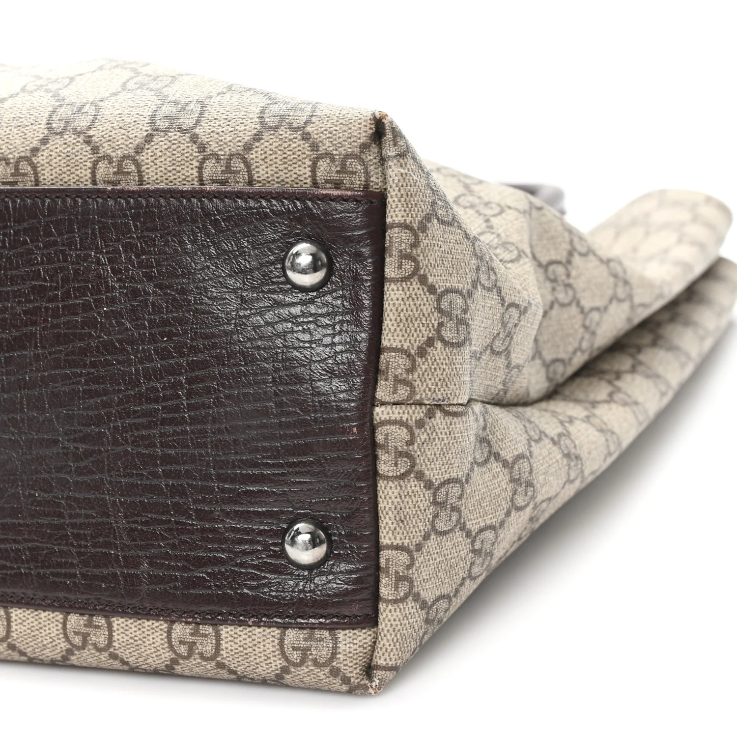 GG Plus Monogram Small Vertical Tote Dark Brown - Top Club