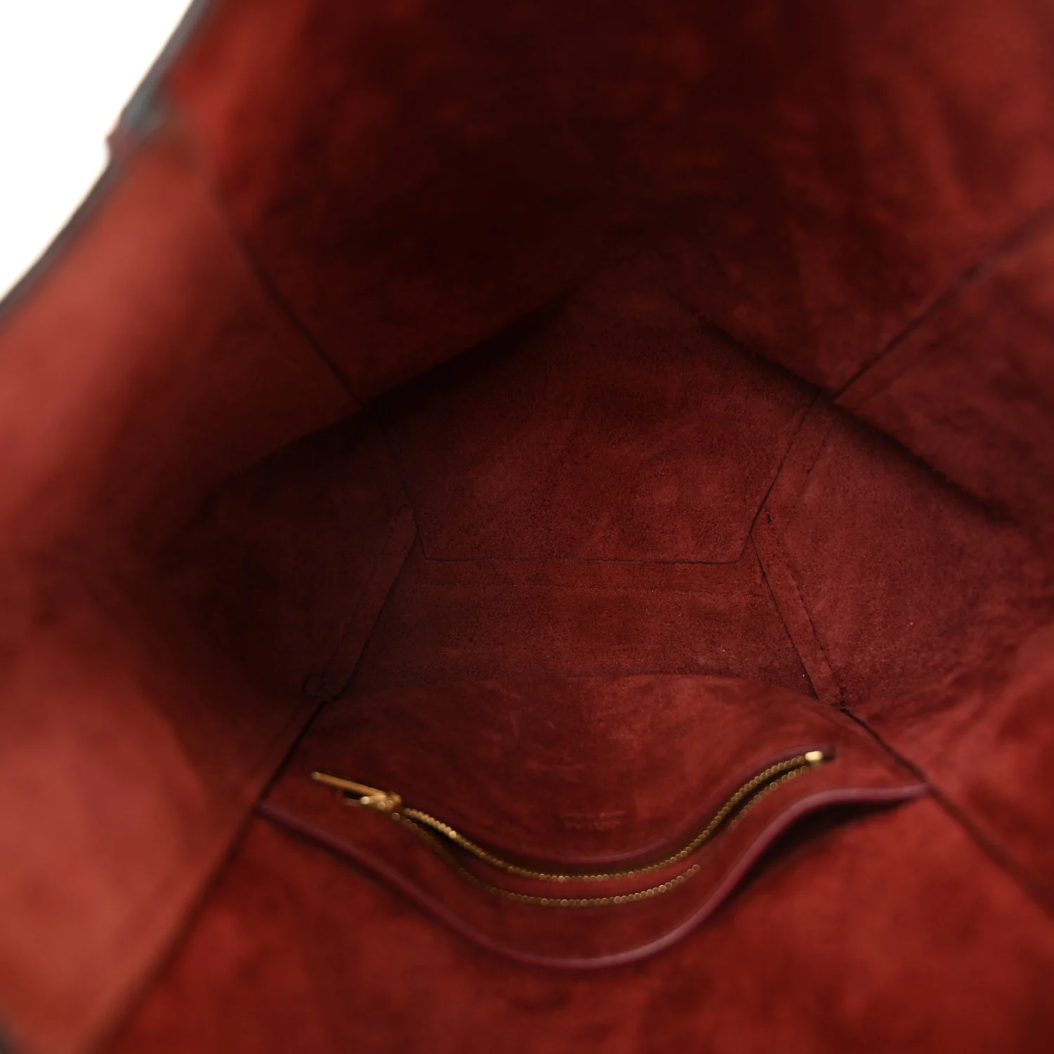 Soft Grained Calfskin Sangle Bucket Bag Light Burgundy - Top Club