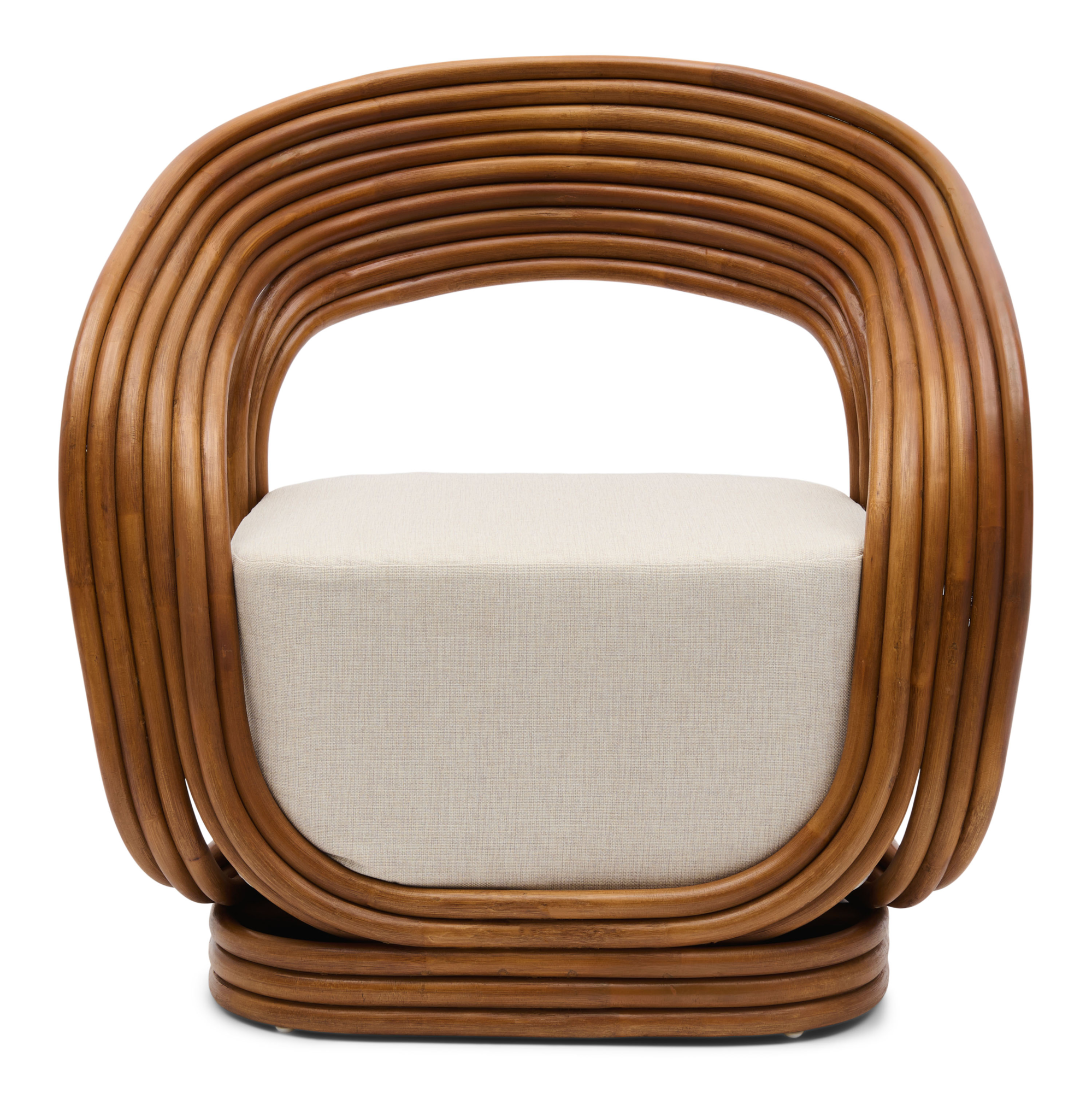 Fauteuil Jonas natural rattan vintage