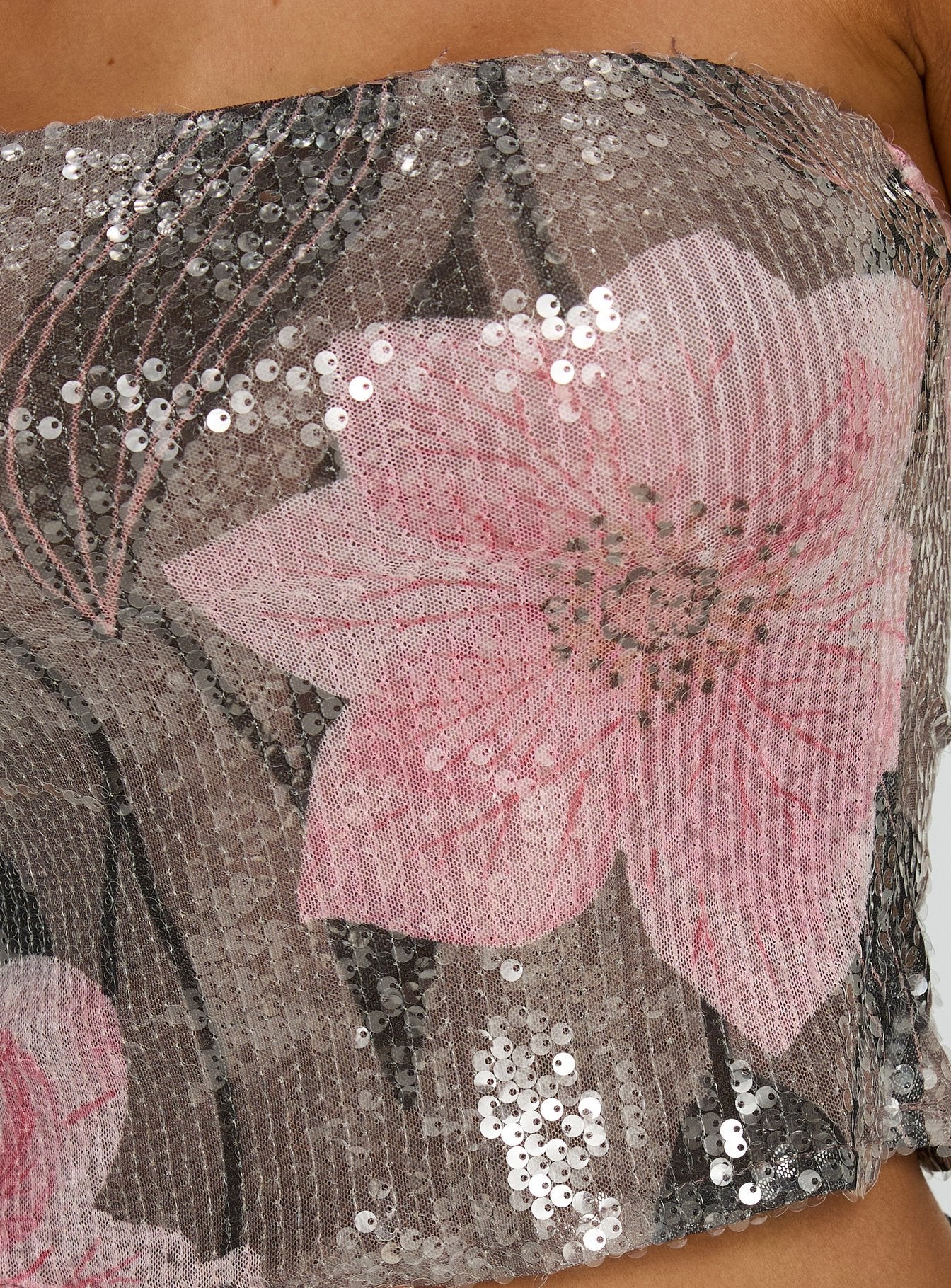 Chavela Strapless Sequin Top Multi